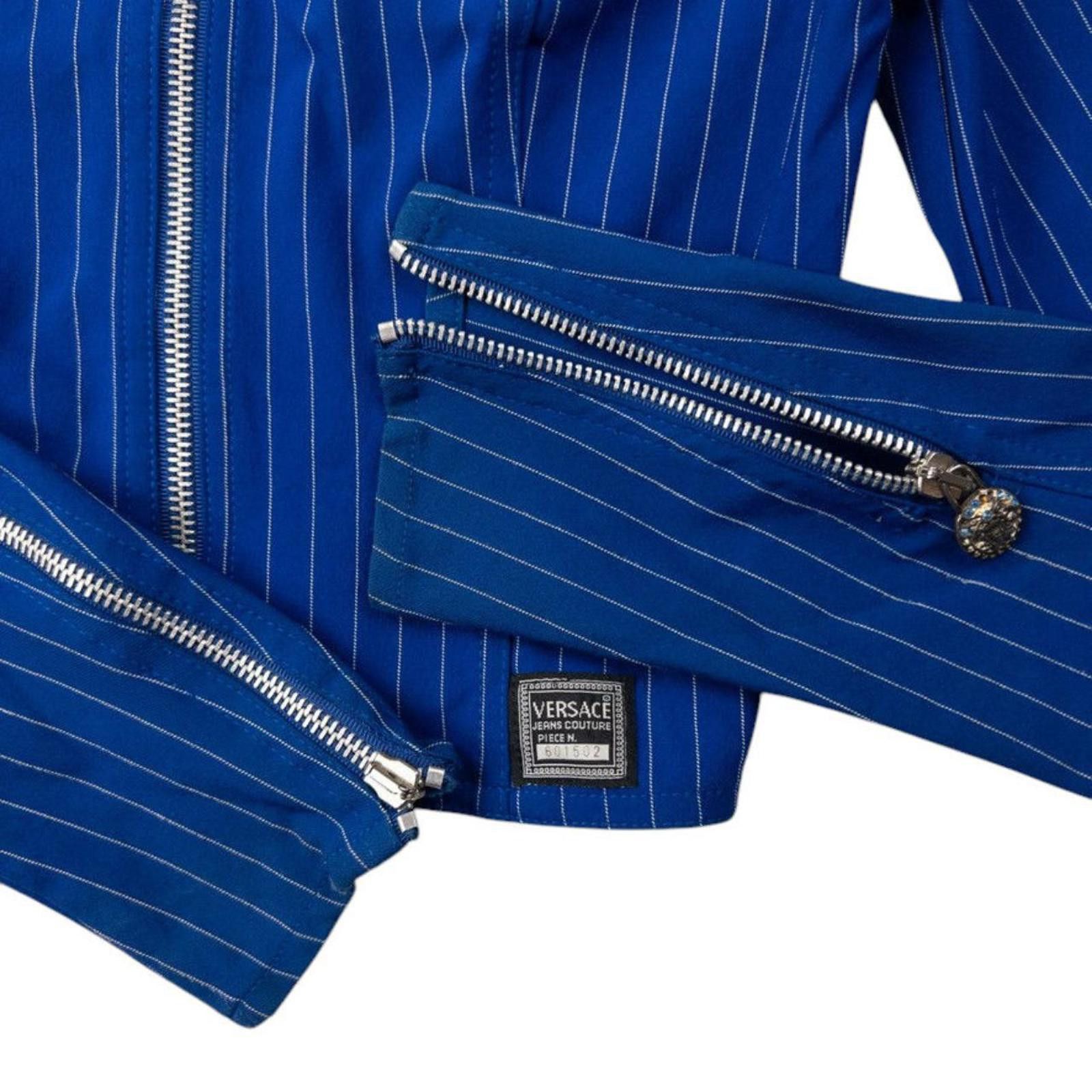 Versace Vintage Versace Jeans Couture Zip Up Jacket Womens Size XS Size XS / US 0-2 / IT 36-38 - 5 Thumbnail