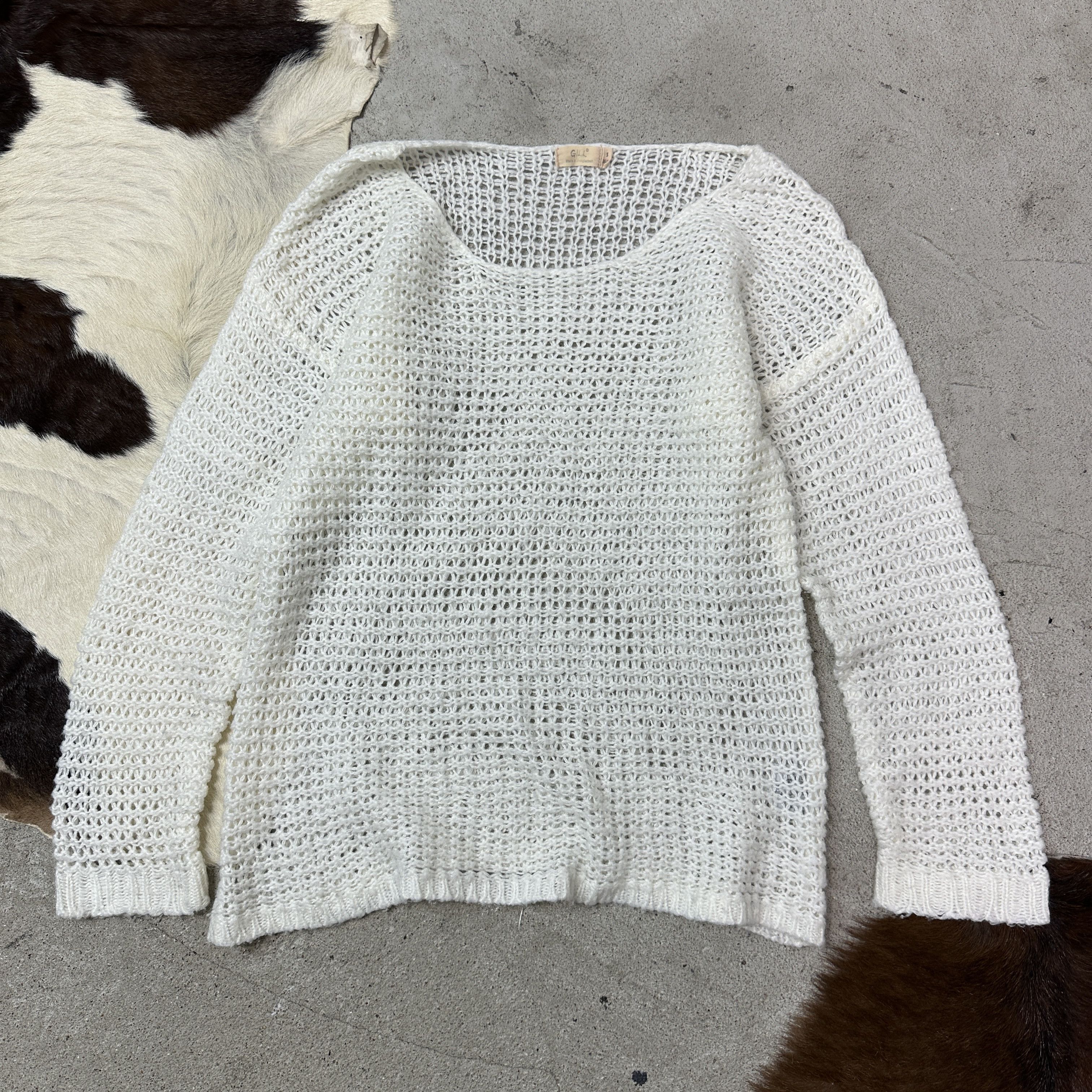 Vintage Vintage Avant Garde Cottage Loose Knit Sweater Y2K Size S / US 4 / IT 40 - 5 Thumbnail