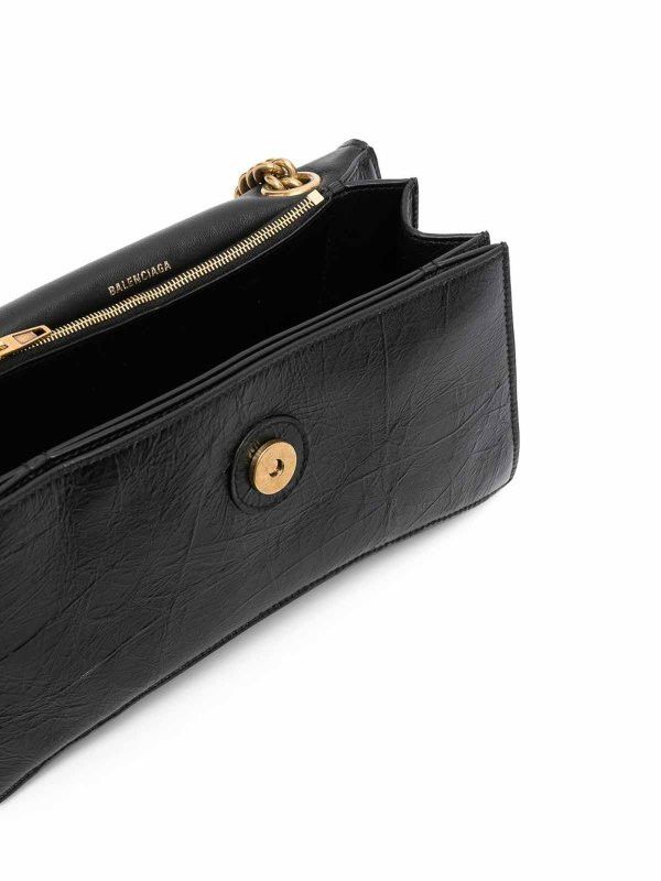 Balenciaga o1s1rm0226 Size: OS / Crush Chain Small Bag In Black Size ONE SIZE - 4 Thumbnail