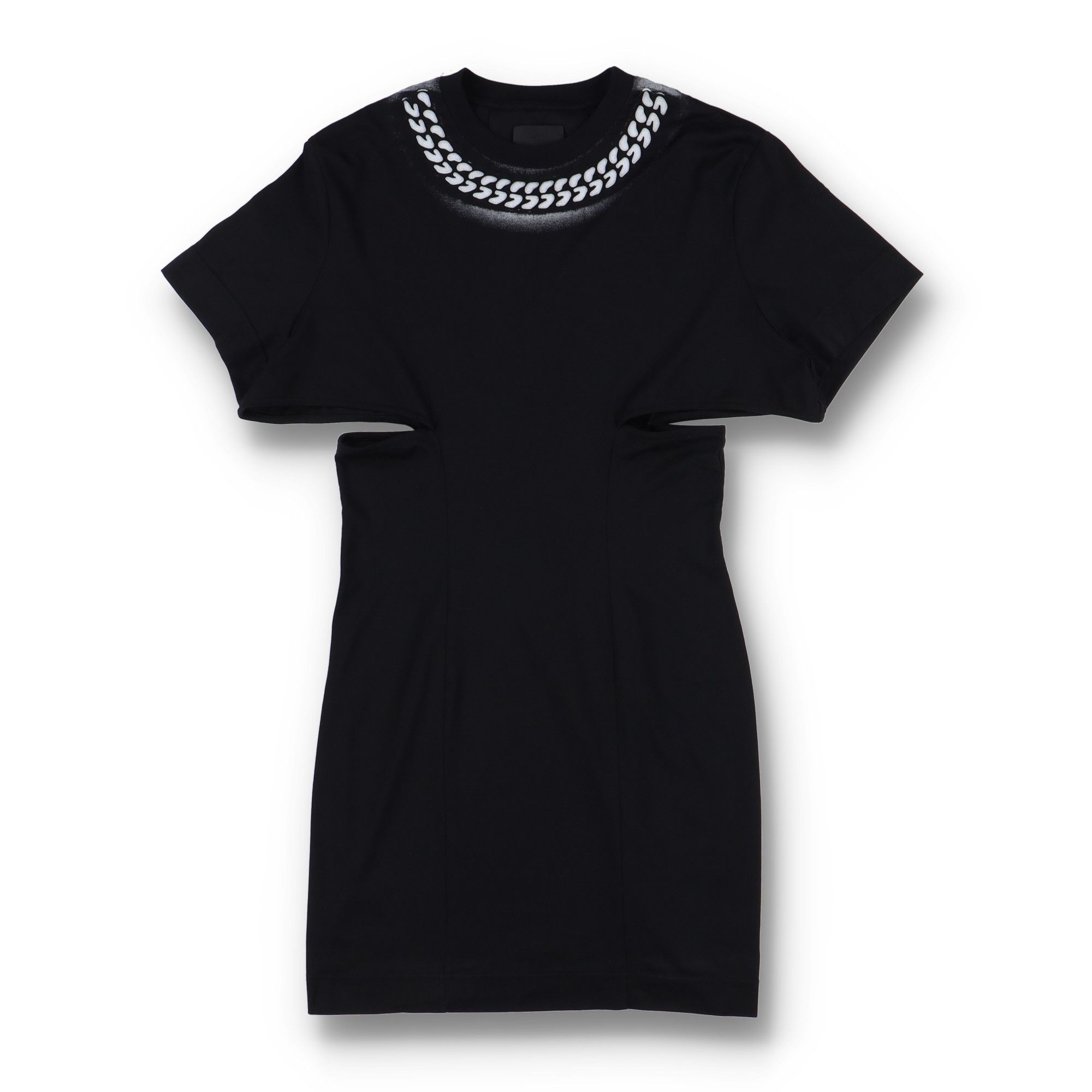 Givenchy Black Sprayed Chain Mini Dress Size XS / US 0-2 / IT 36-38 - 5 Thumbnail
