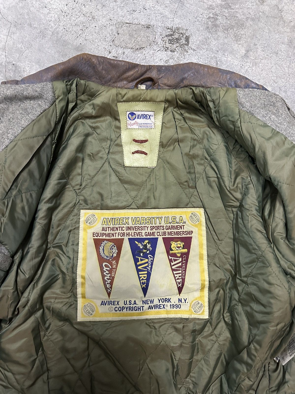 Avirex × Vintage Vintage 90s Avirex U.S.A University Sports Varsity Jacket Size US M / EU 48-50 / 2 - 7 Thumbnail
