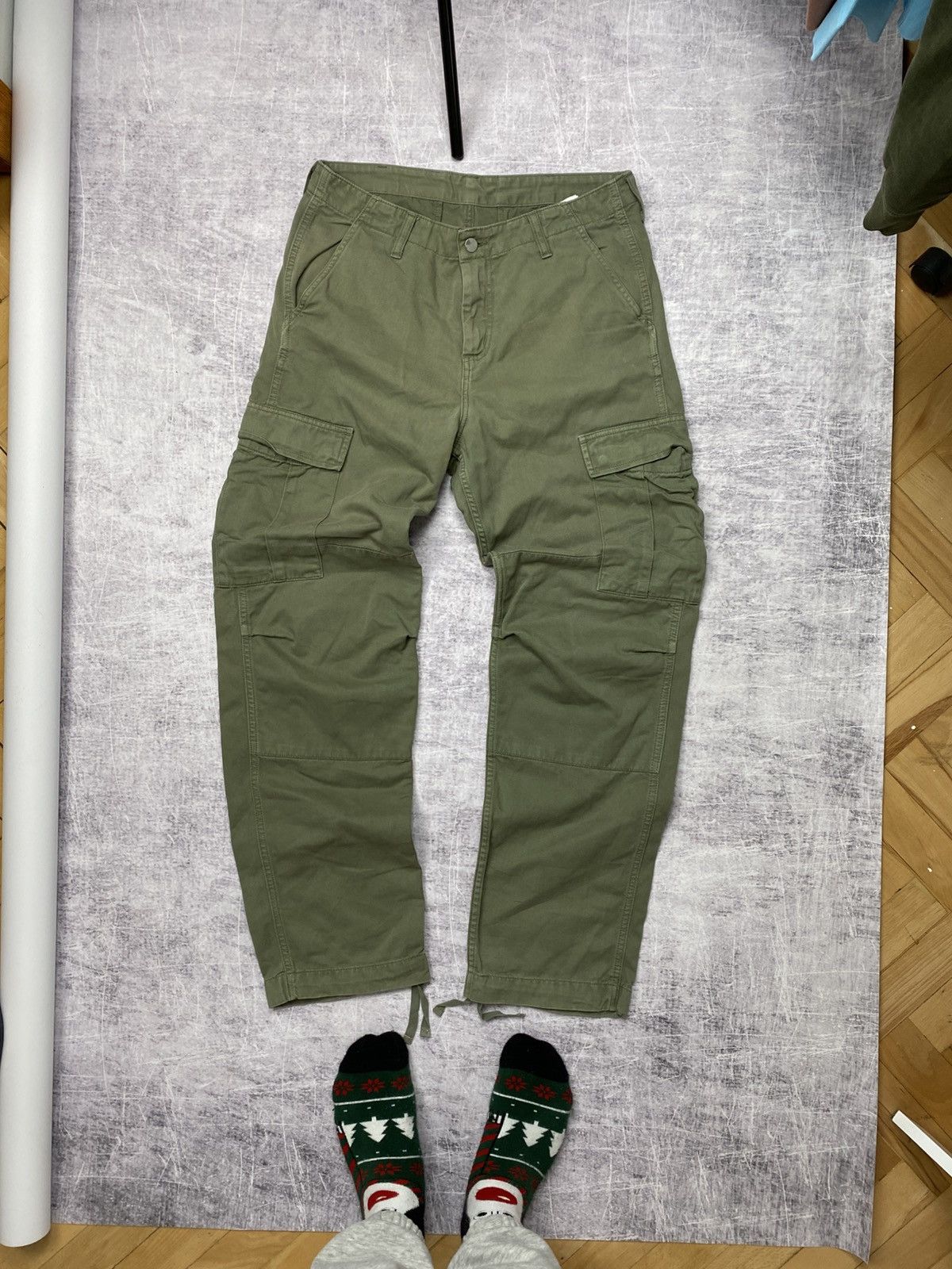 Carhartt Carhartt khaki work cargo pants Size US 30 / EU 46 - 5 Thumbnail