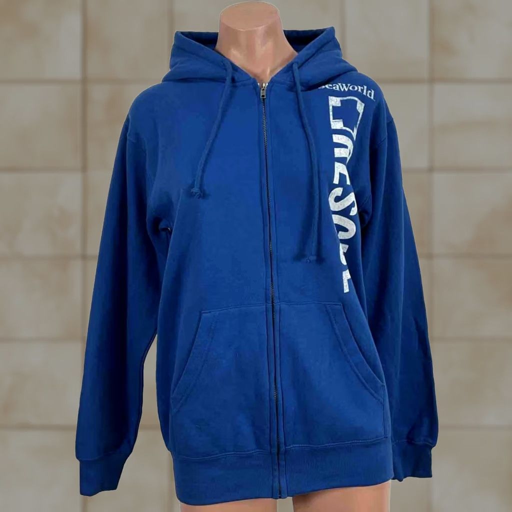 Vintage Sea World Rescue Official Park Hoodie Sweatshirt Men’s Small Blue NWT New Size US S / EU 44-46 / 1 - 1 Thumbnail