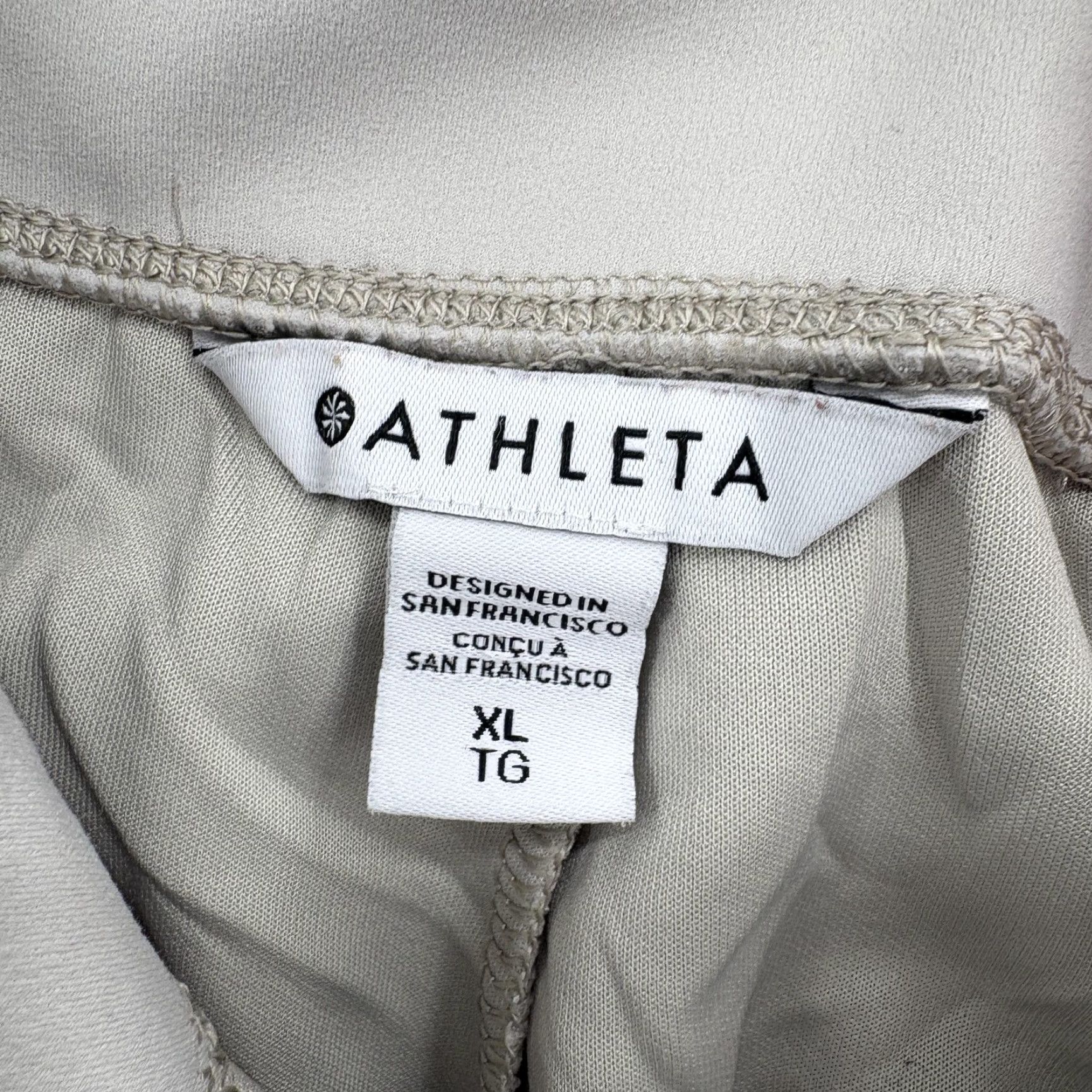 Athleta Athleta Seasoft Pants Womens XL Beige Jersey Straight Leg Lounge Cozy Yoga Gym Size XL / US 12-14 / IT 48-50 - 4 Thumbnail