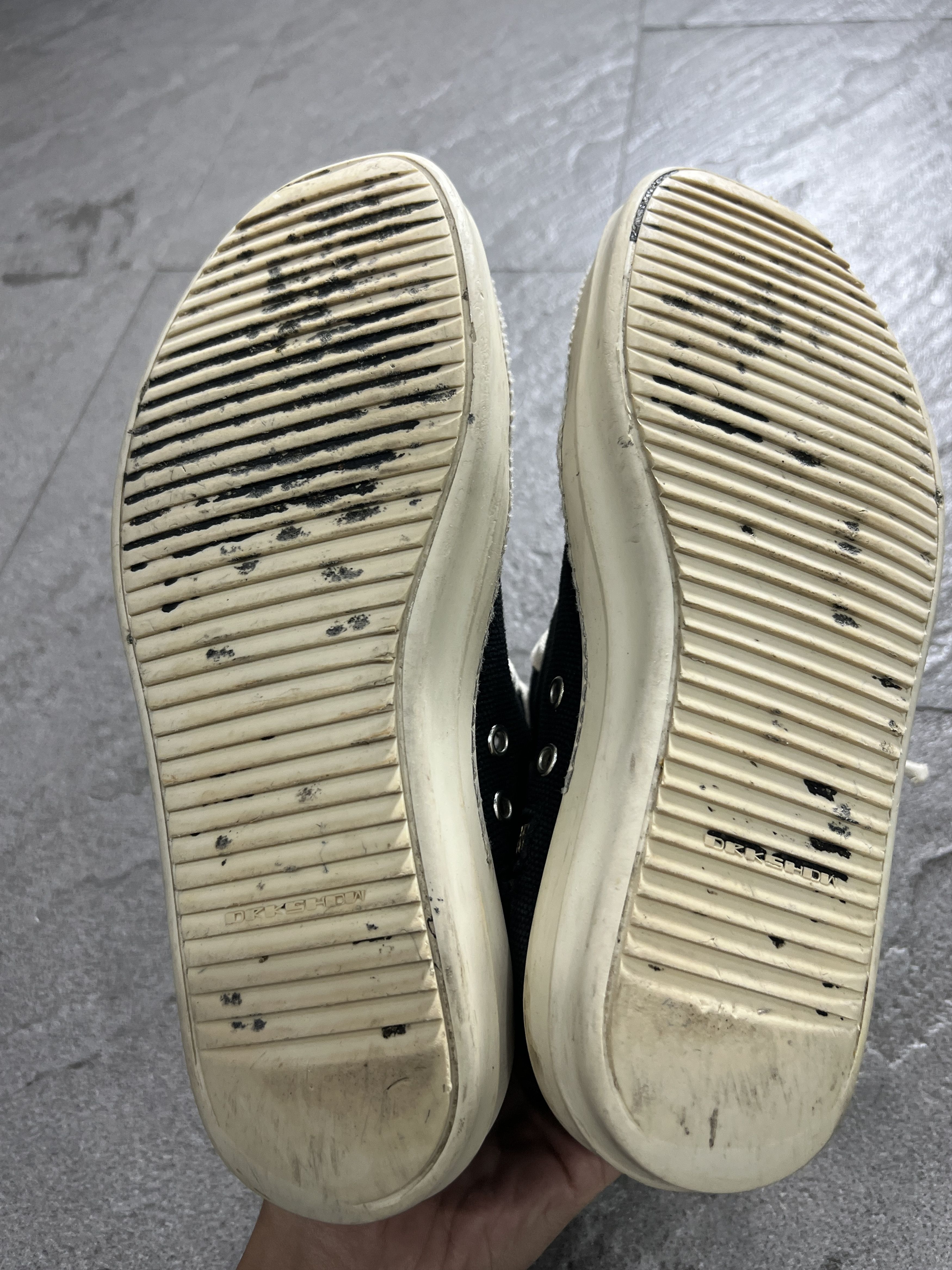 Rick Owens Drkshdw Rick Owens DRKSHDW Canvas Ramones High EU40 Size US 7 / EU 40 - 8 Thumbnail