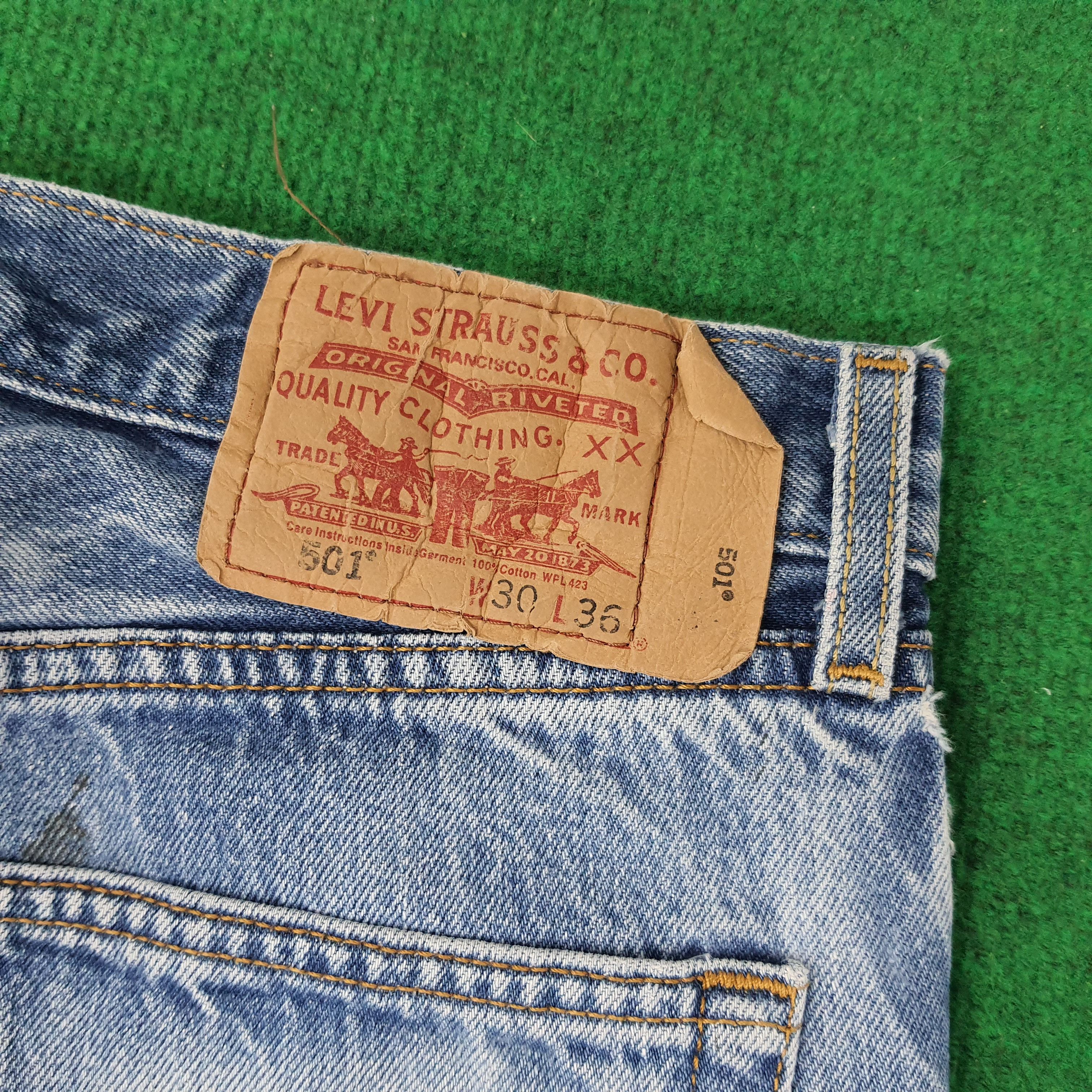 Levi's Vintage Levi's 501 Denim Distressed Paint Jeans C252N10 Size US 28 / EU 44 - 5 Thumbnail