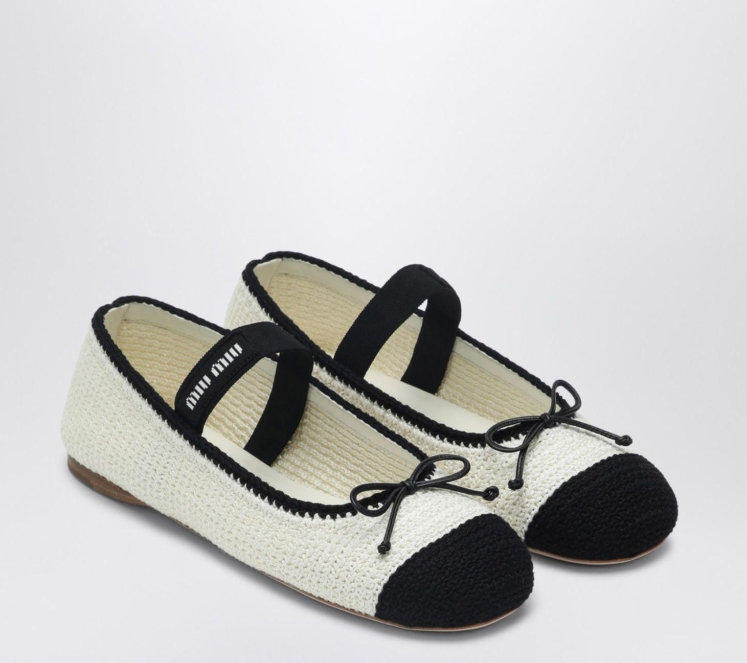 Miu Miu Miu Miu Crochet knit ballerinas size 38 Size ONE SIZE - 1 Thumbnail
