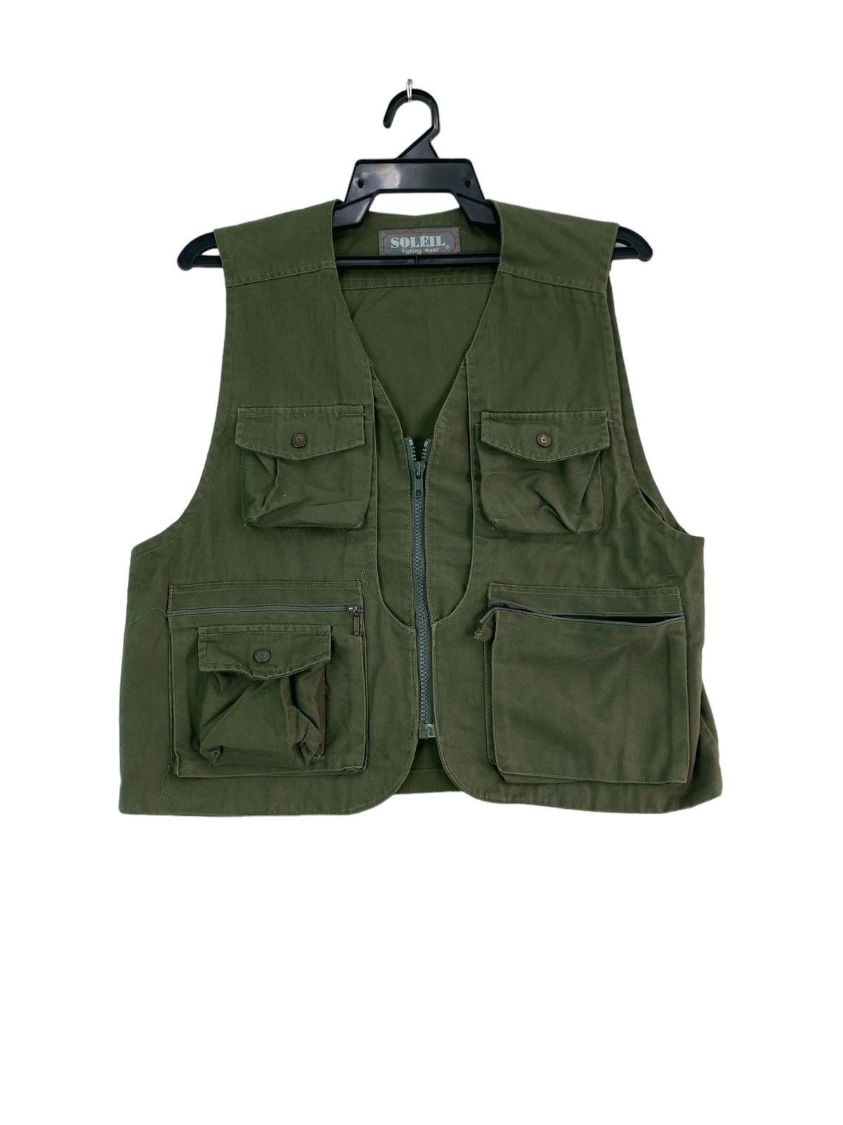 Vintage Vtg 90s SOLEIL fishing vest hunting cargo pocket Size US XS / EU 42 / 0 - 1 Thumbnail