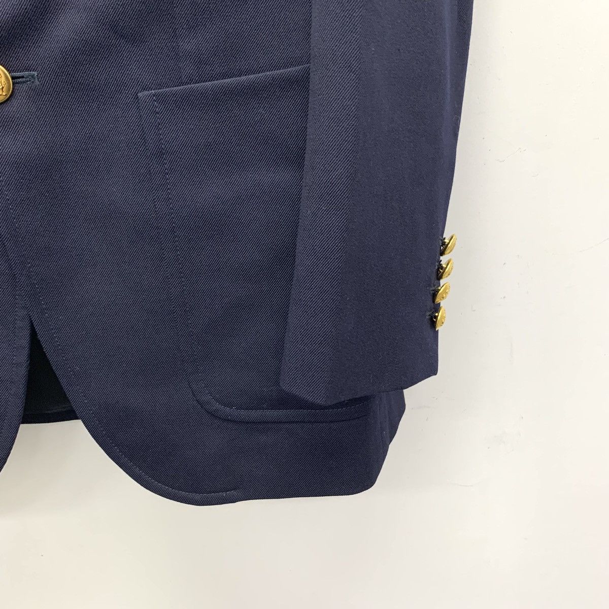 Burberry Celine Dark Blue Wool Long-Sleeved Blazer Size XS / US 0-2 / IT 36-38 - 4 Thumbnail