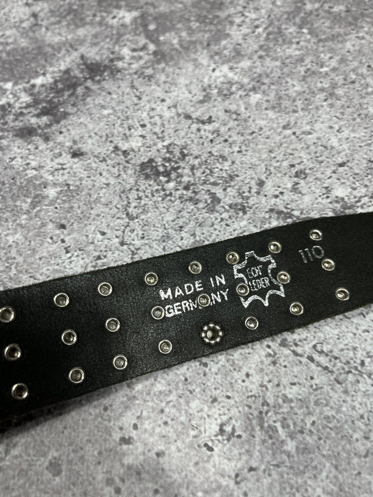 Japanese Brand Vintage Y2k Leather Punk metallic rock belt Size ONE SIZE - 6 Thumbnail