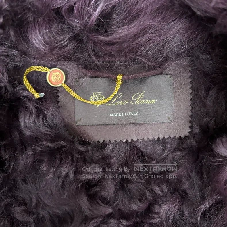 Loro Piana Loro Piana Grape Purple Sheepskin Fur Jacket Size XXS / US 00 / IT 34 - 4 Thumbnail