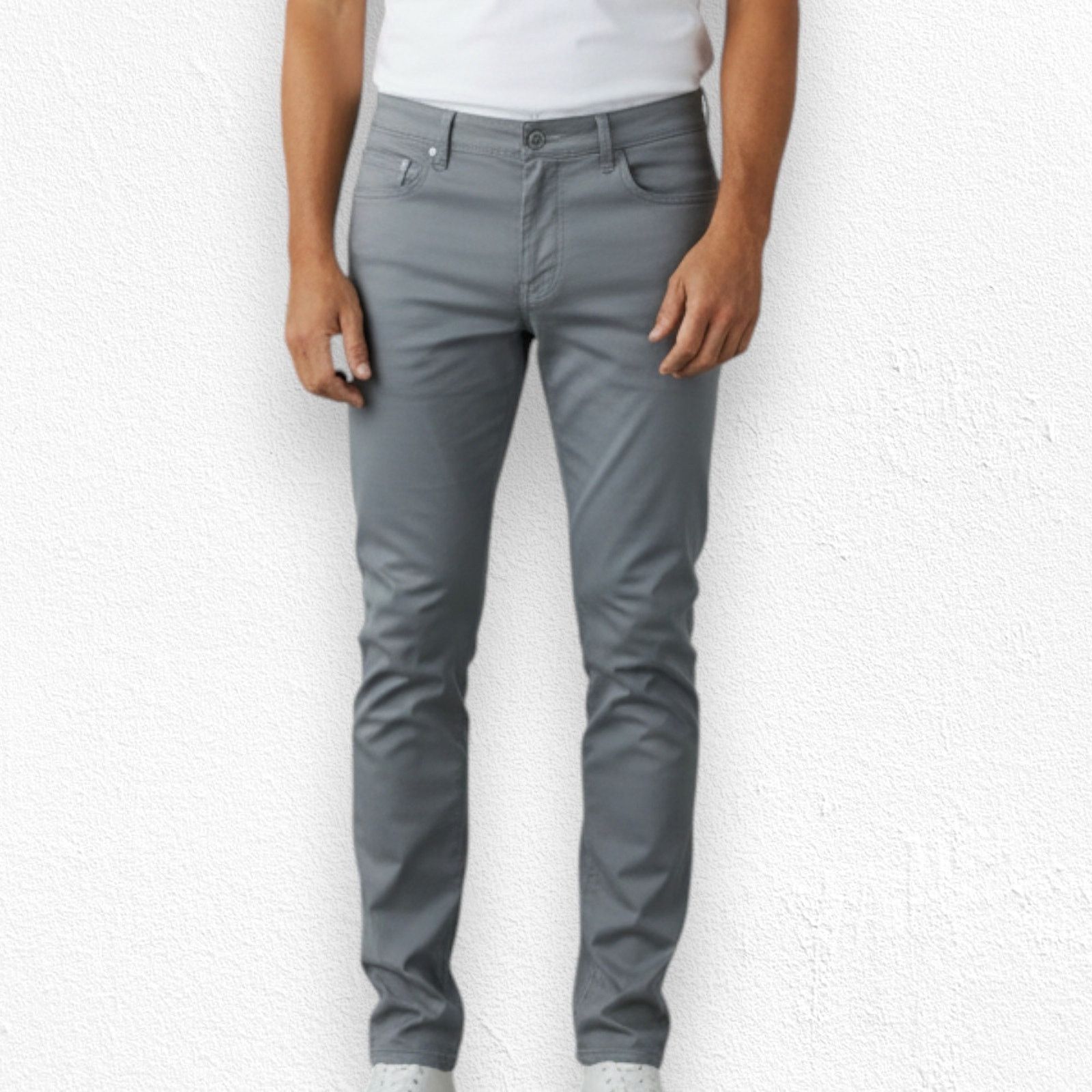 Other Gray Chino Slim Trouser Pants Size Large Size US 33 - 3 Thumbnail