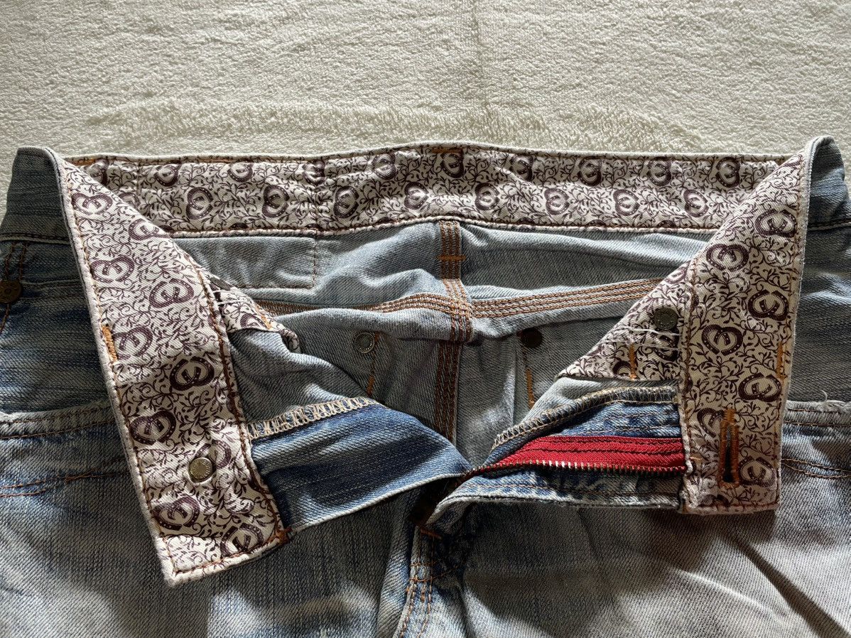 Edwin Vintage Edwin Boot Cut Mudwash Faded Distress Denim Jeans Size US 32 / EU 48 - 7 Thumbnail