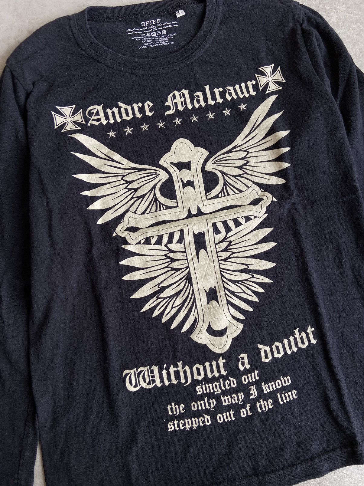 If Six Was Nine × Japanese Brand × Le Grande Bleu (L.G.B.) ANDRE MALRAUR CHROME LONGSLEEVE Size US L / EU 52-54 / 3 - 2 Thumbnail