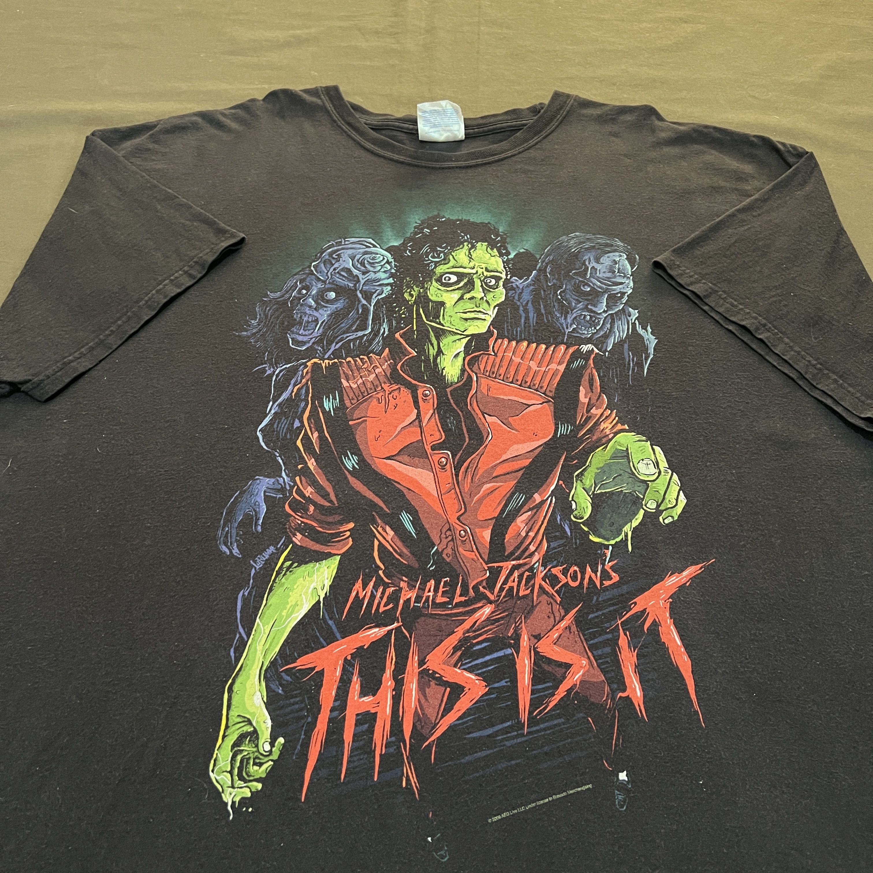 Expert Horror Vintage Y2K Michael Jackson This is it Thriller Tee 2XL Size US XXL / EU 58 / 5 - 5 Thumbnail