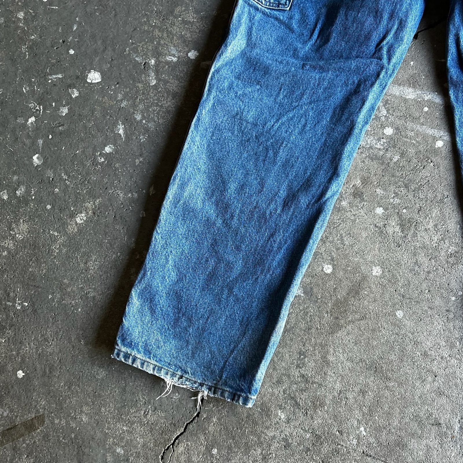Carhartt × Vintage Carhartt denim blue jean double knee work carpenter pants Size US 33 - 8 Thumbnail