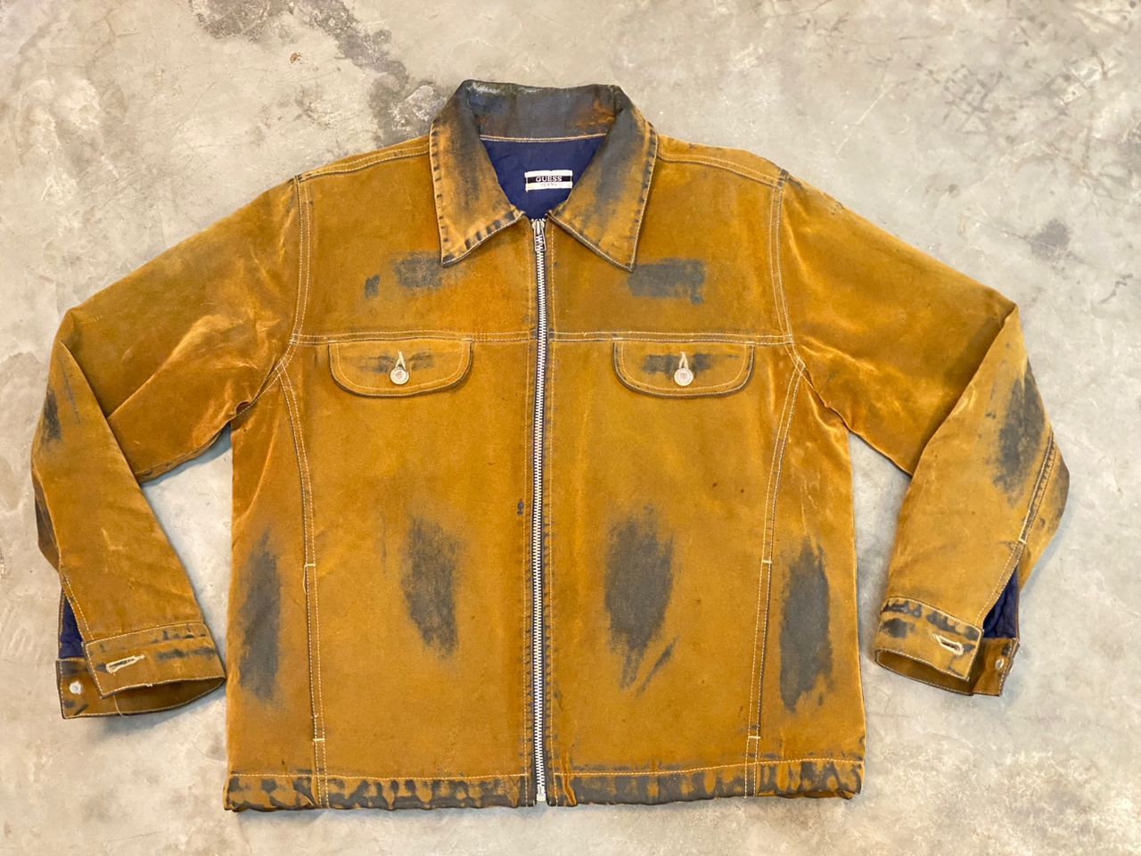Guess VINTAGE GUESS VELVET WASHED JACKET Size US M / EU 48-50 / 2 - 1 Thumbnail