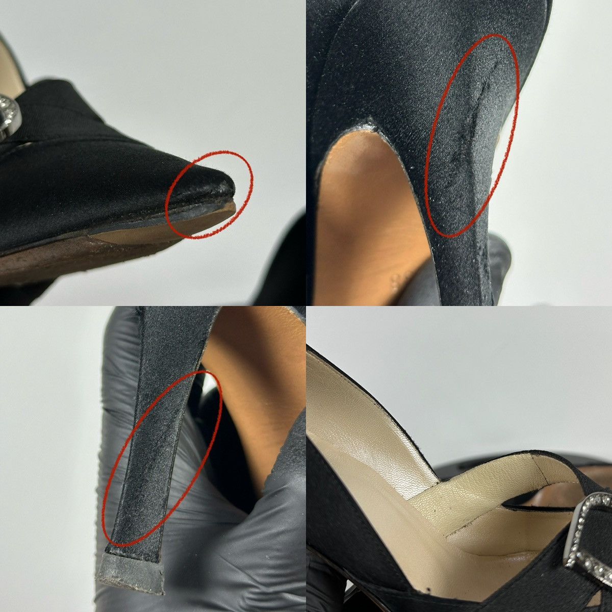 Dior Vintage Dior John Galliano Era Satin Crystal D Logo Heels Size US 8 / IT 38 - 25 Thumbnail