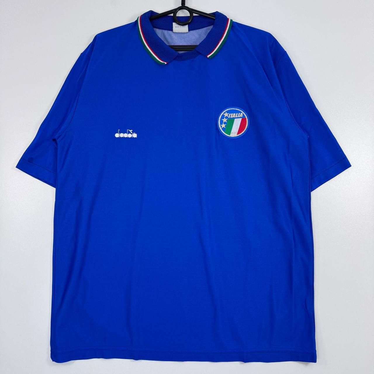 Diadora Vintage Diadora Italy Football 1994 Shirt Blue Italiana XL Size US XL / EU 56 / 4 - 1 Thumbnail