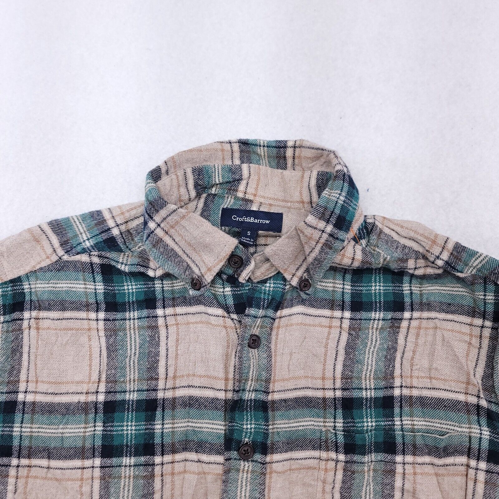 Croft & Barrow Croft & Barrow Tartan Flannel Shirt Mens Size Small Green Size US S / EU 44-46 / 1 - 1 Thumbnail