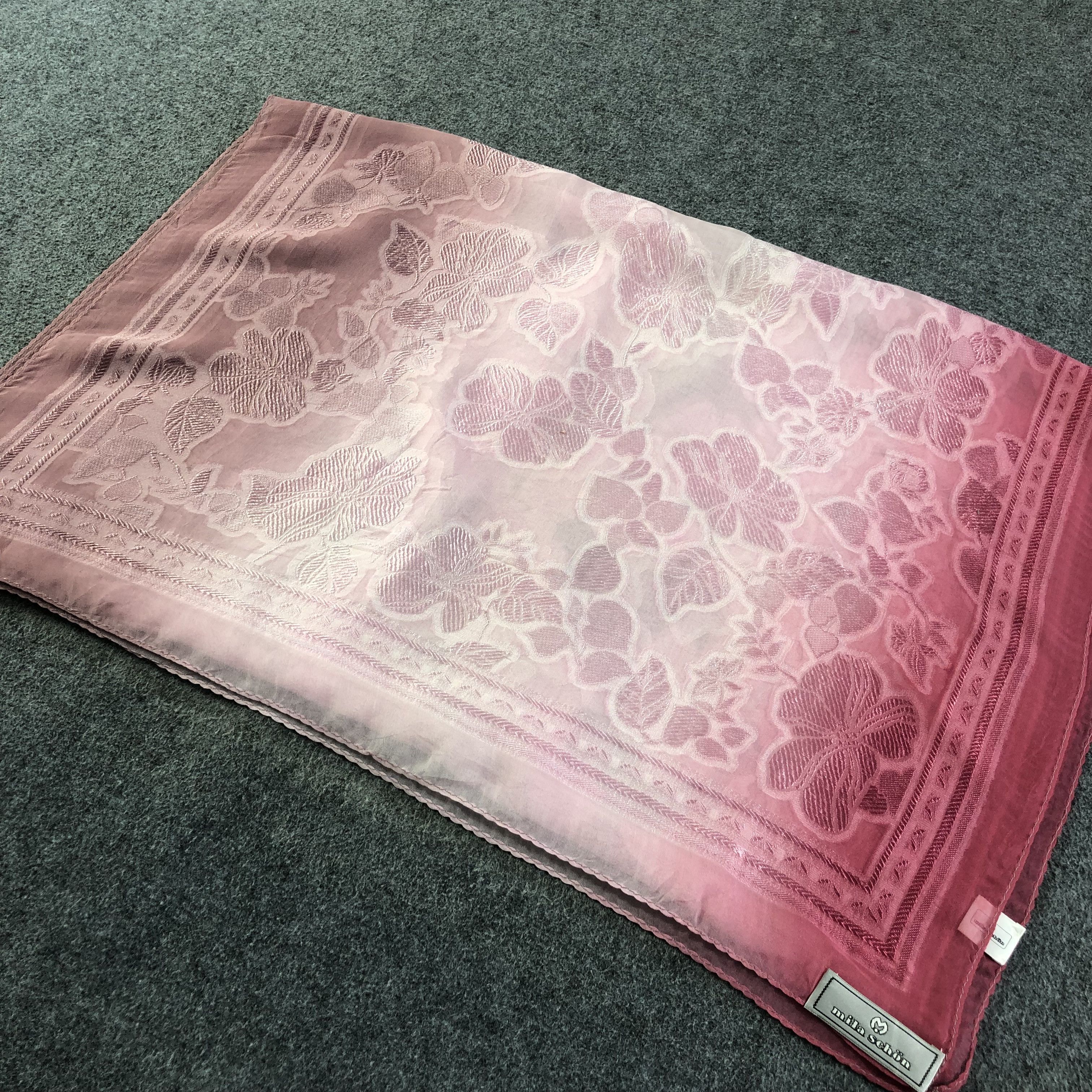 Mila Schon Mila Schon Luxury Silk Stole Silk Scarf M826 Size ONE SIZE - 2 Thumbnail