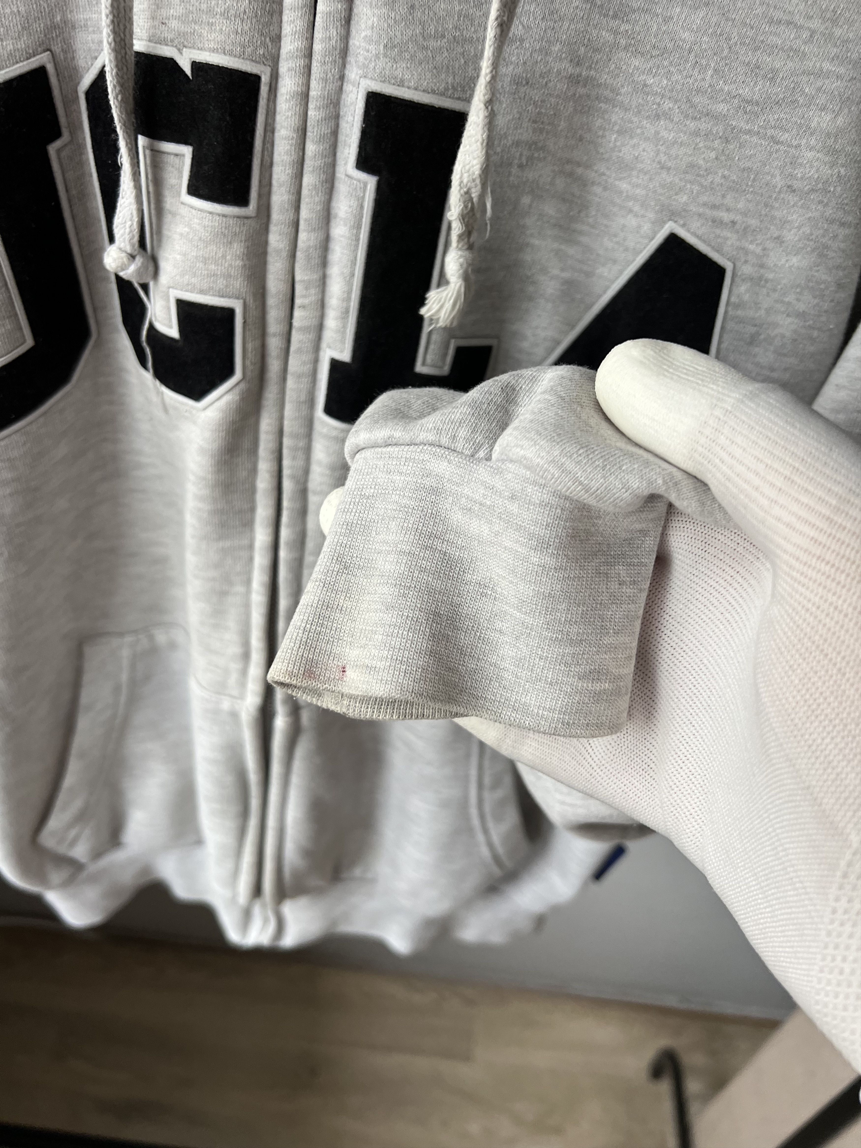 Other Vintage 90's UCLA College Gray Zip Hoodie Size L / US 10 / IT 46 - 7 Thumbnail