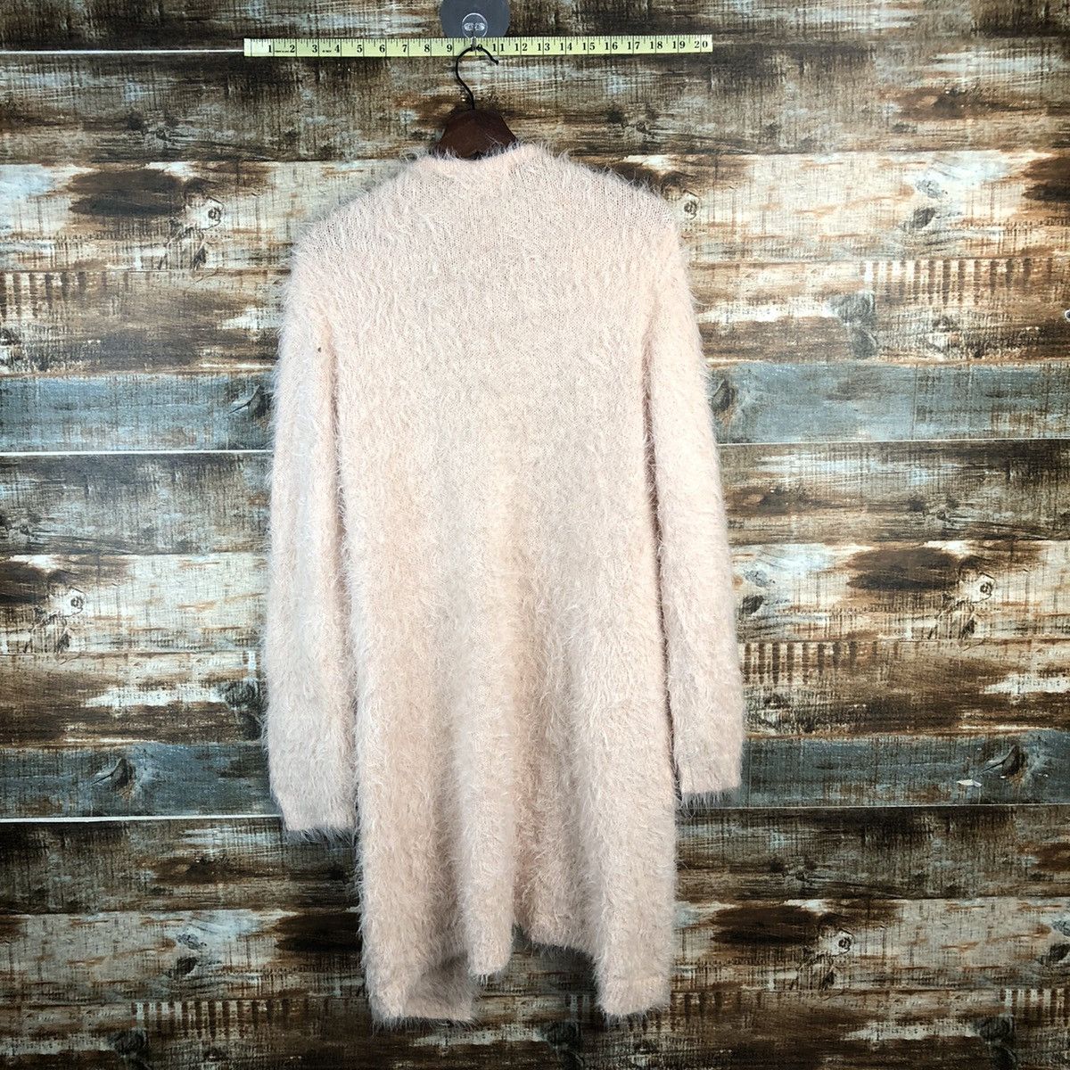 Homespun Knitwear DL Khalita Pink Mohair shaggy fur Cardigan Knitwear #C526 Size L / US 10 / IT 46 - 12 Thumbnail