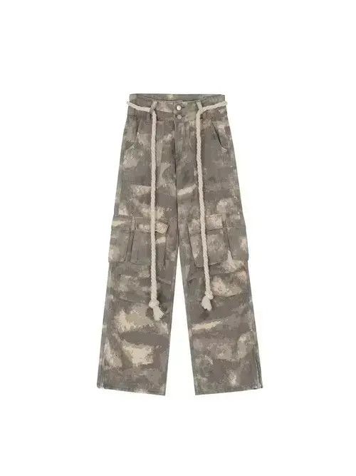 Designer baggy skate distressed fade flared pants Size US 30 / EU 46 - 3 Thumbnail