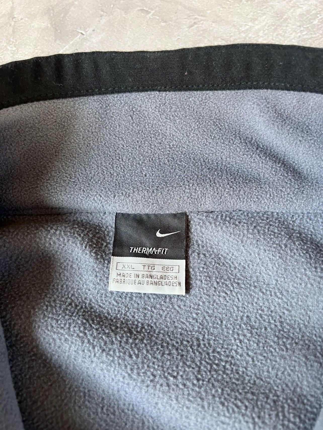 Vintage Vintage Nike Y2k Baggy Swoosh Fleece Zip Jacket Size US XXL / EU 58 / 5 - 7 Thumbnail