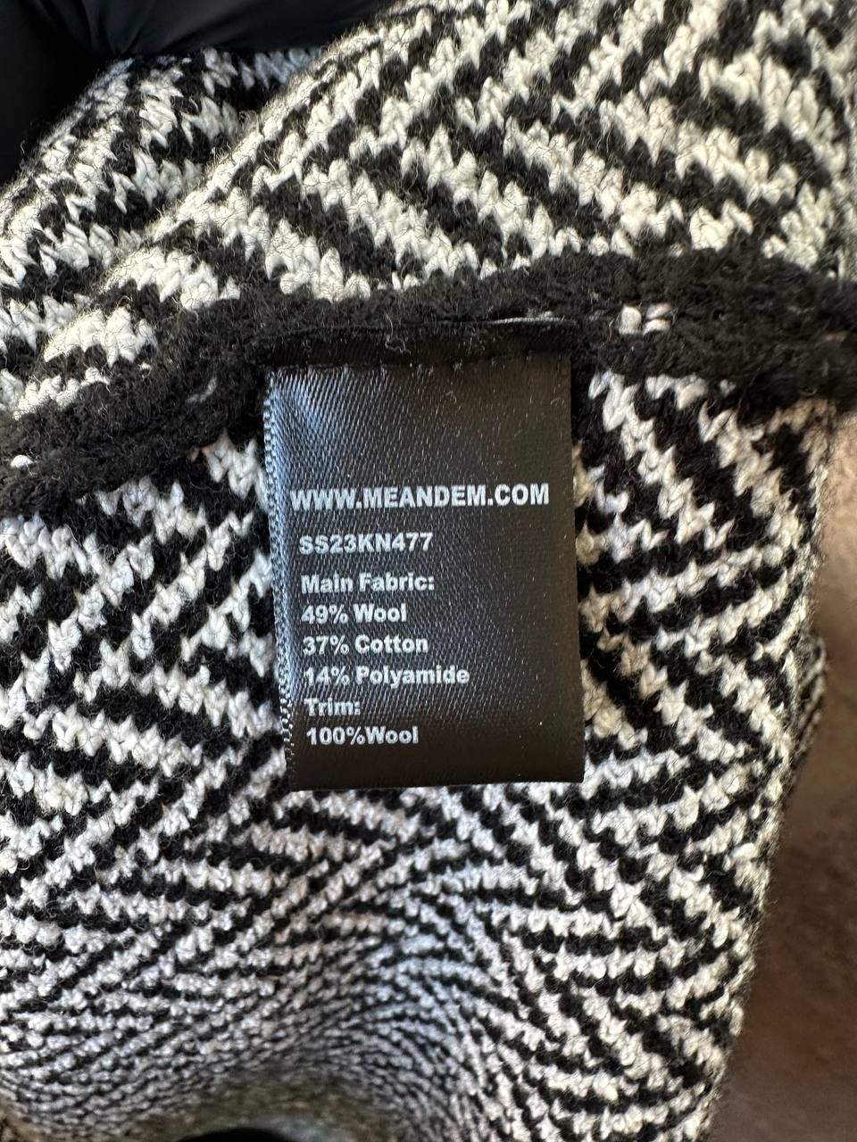 Designer × ME+EM RRP 440$ ME + EM Chevron Pattern Round Neck Knitted Jacket Size M / US 6-8 / IT 42-44 - 11 Thumbnail
