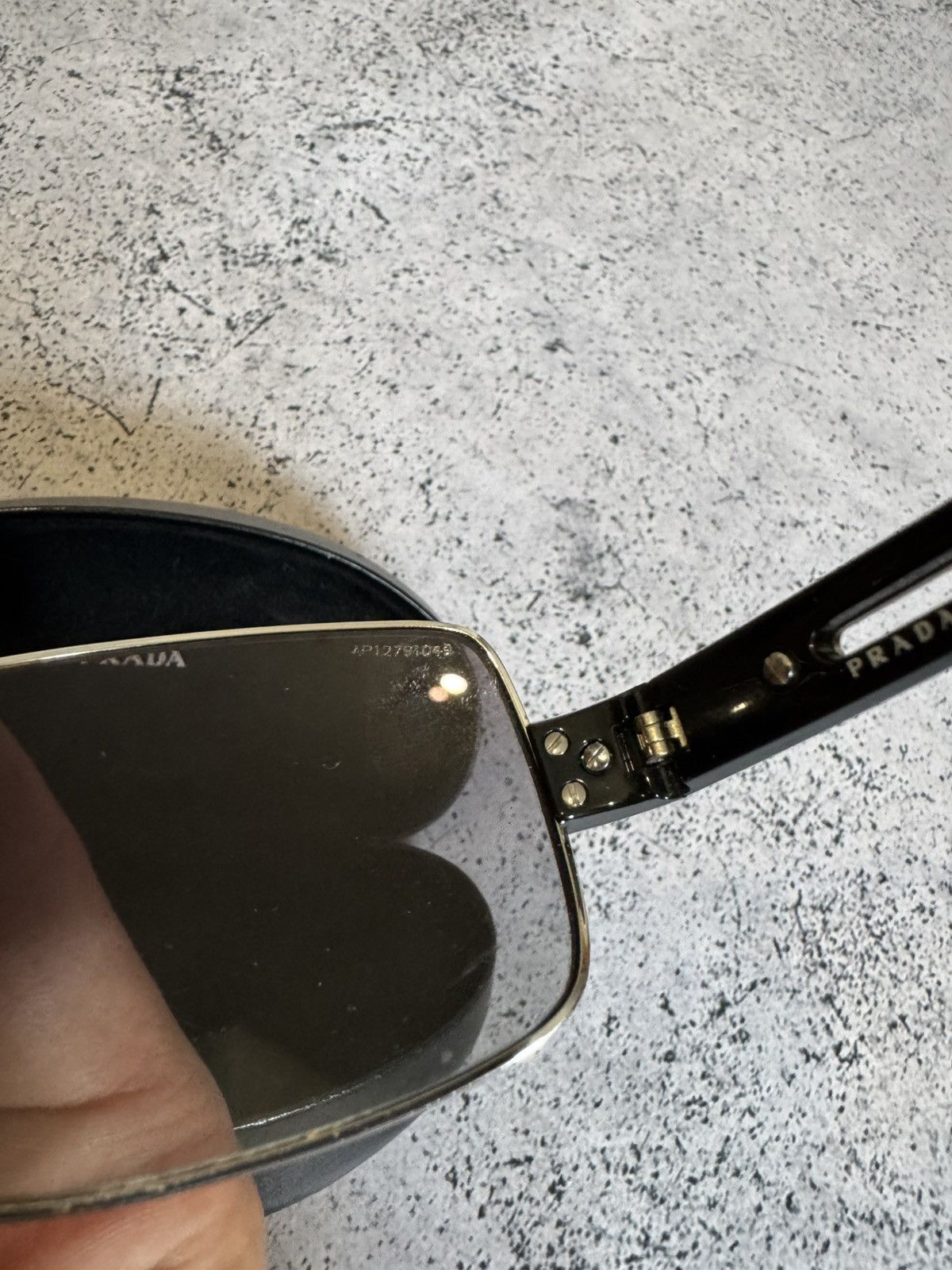 Prada PRADA SUNGLASSES MEN ARI GOLD SPR 55H Size ONE SIZE - 6 Thumbnail