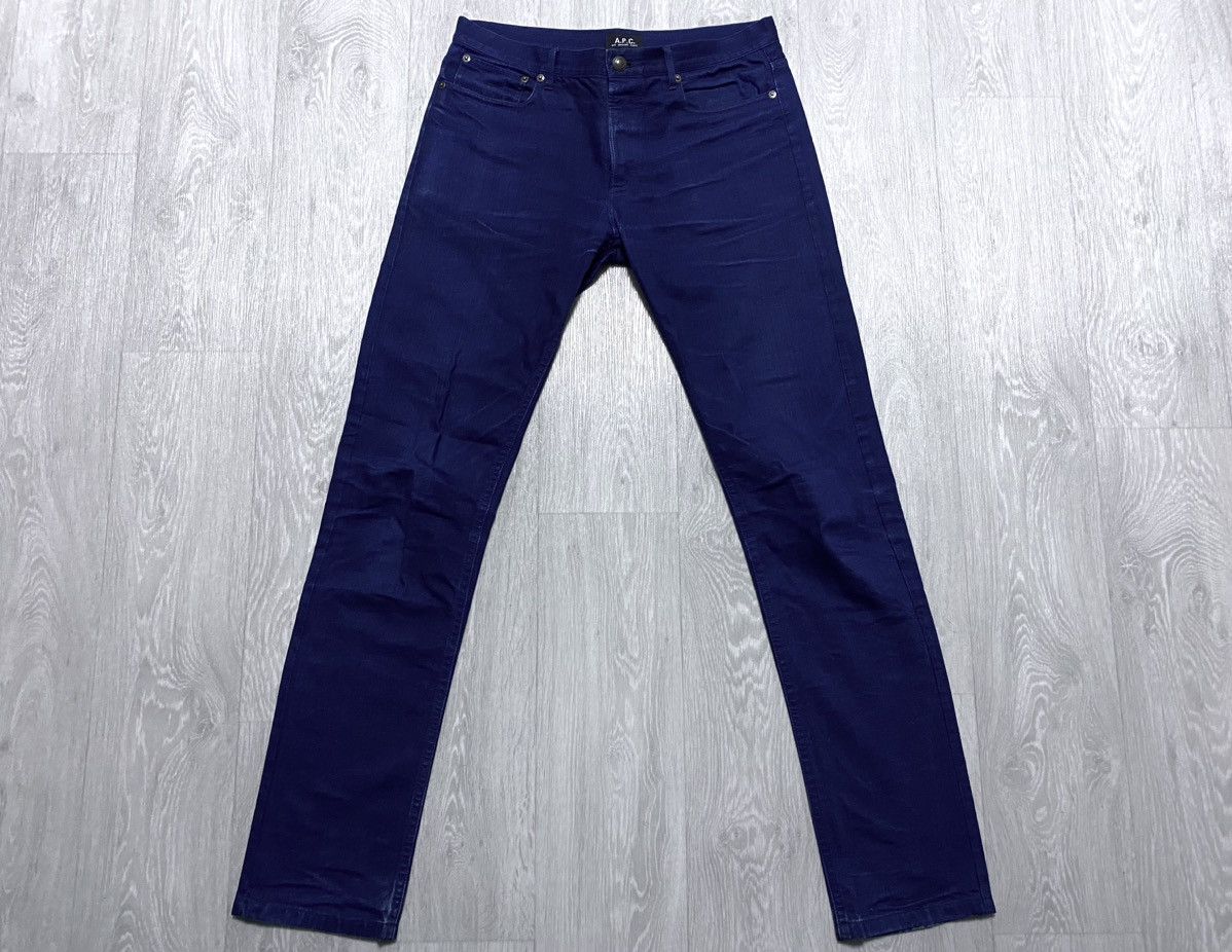 A.P.C. A.P.C. Rue Madame Paris Blue Cotton Jeans Denim Slim Fit Size US 31 - 6 Thumbnail