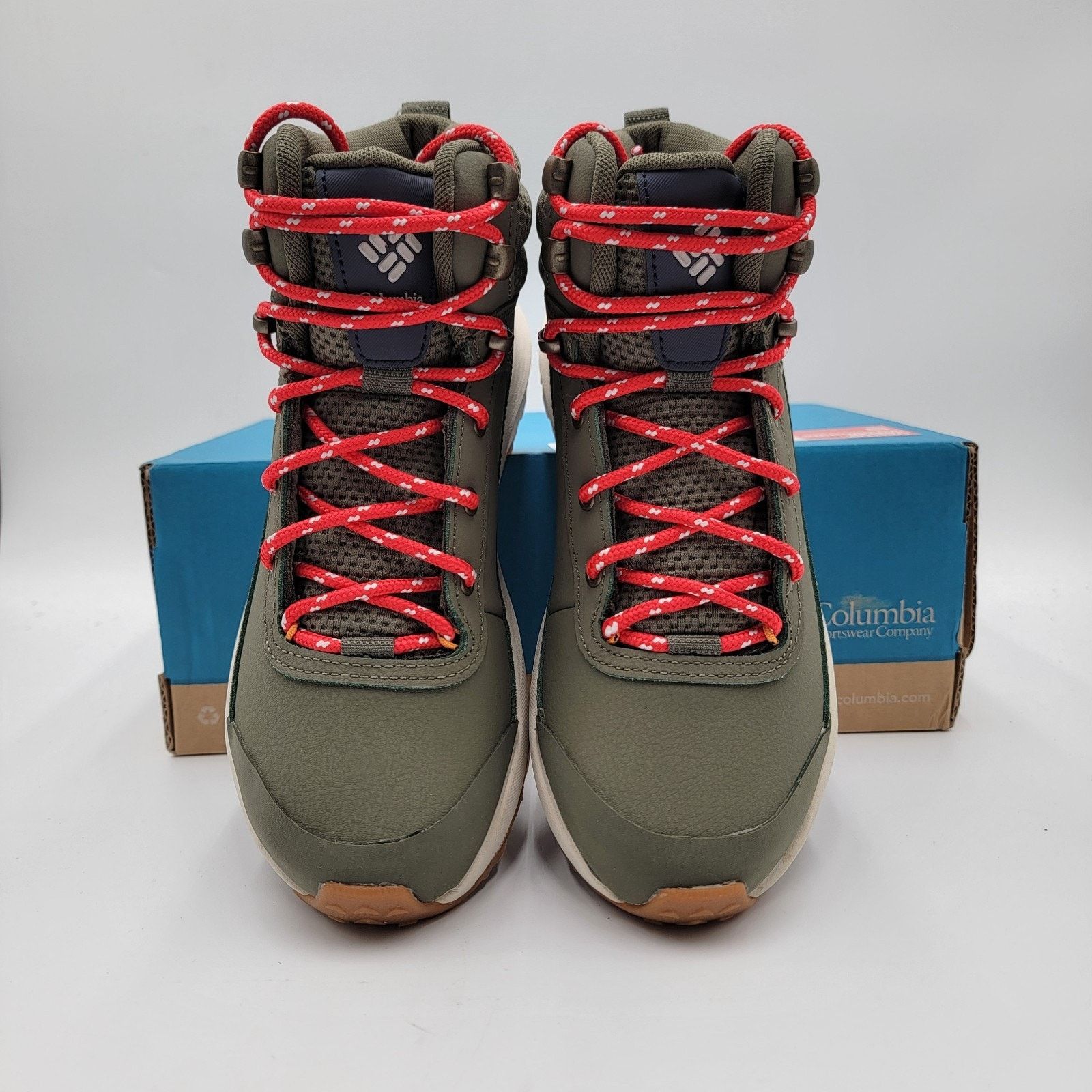 Columbia Columbia Trailstorm Peak Mid Hiking Boots Women’s Sz 7 Green Size US 7 / IT 37 - 3 Thumbnail