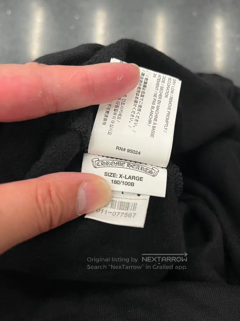 Chrome Hearts CHROME HEARTS Size XL Black cotton trousers Size US 33 - 4 Thumbnail