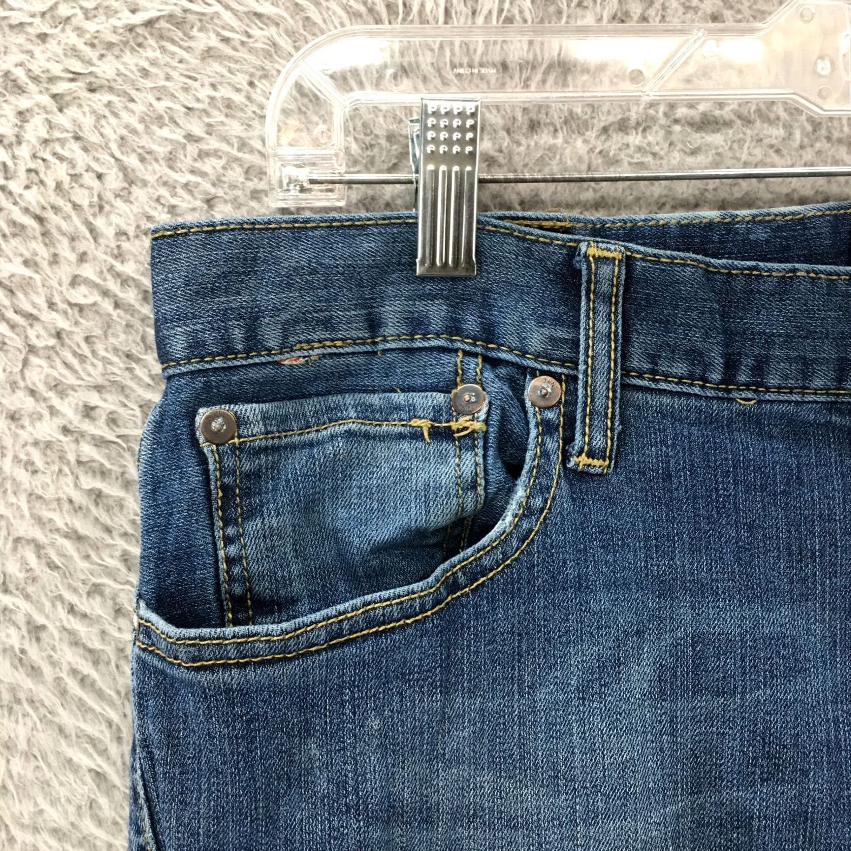 Vintage Aéropostale Slim Tapered Jeans Mens Denim Blue Dark Wash 38x31 Mid Rise Jeans Mens XS-Longest? Size US 38 / EU 54 - 3 Thumbnail