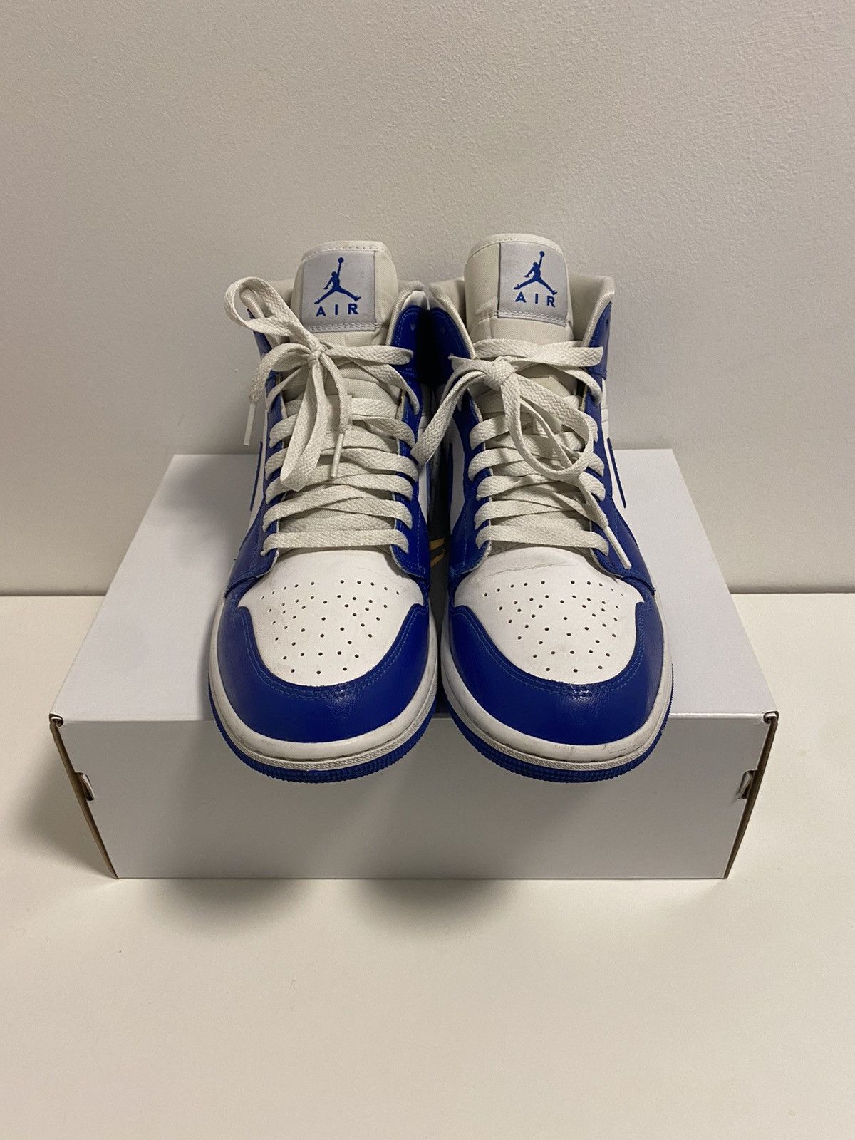 Jordan Brand Jordan 1 Mid Kentucky Blue US 10 Like New Free Shipping Size US 10 / IT 40 - 3 Thumbnail