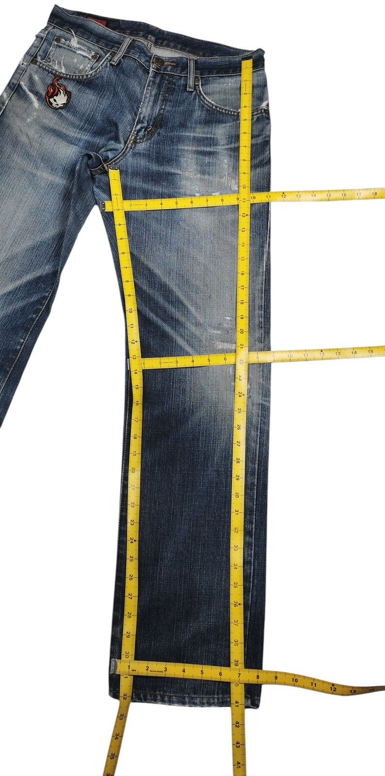 Edwin Vintage Edwin Jeans Distressed Rusty Mudwash Denim Size US 31 - 14 Thumbnail