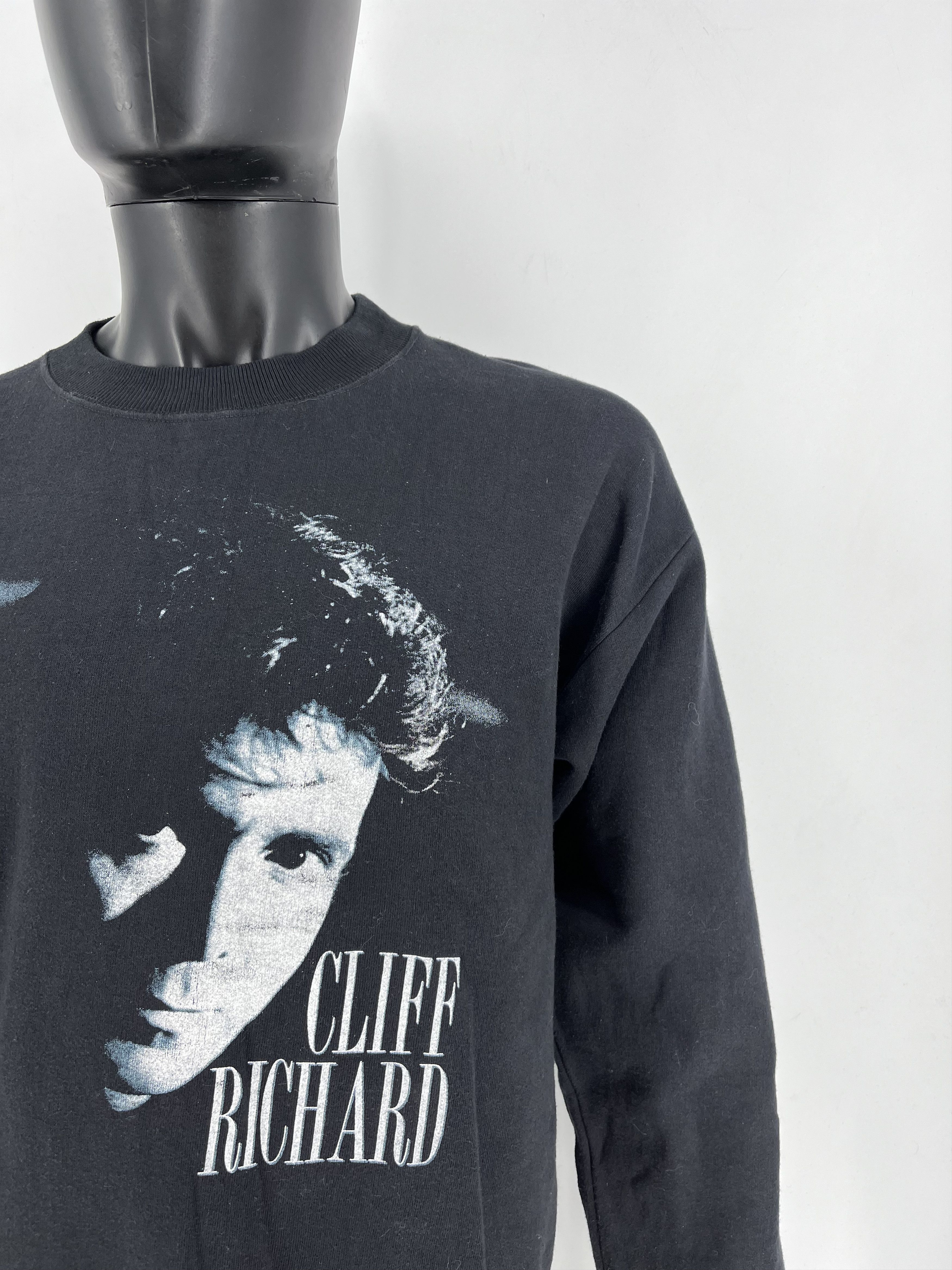 Band Tees × Vintage 1988 Cliff Richard British Tour Concert Promo Sweatshirt Size US L / EU 52-54 / 3 - 6 Thumbnail