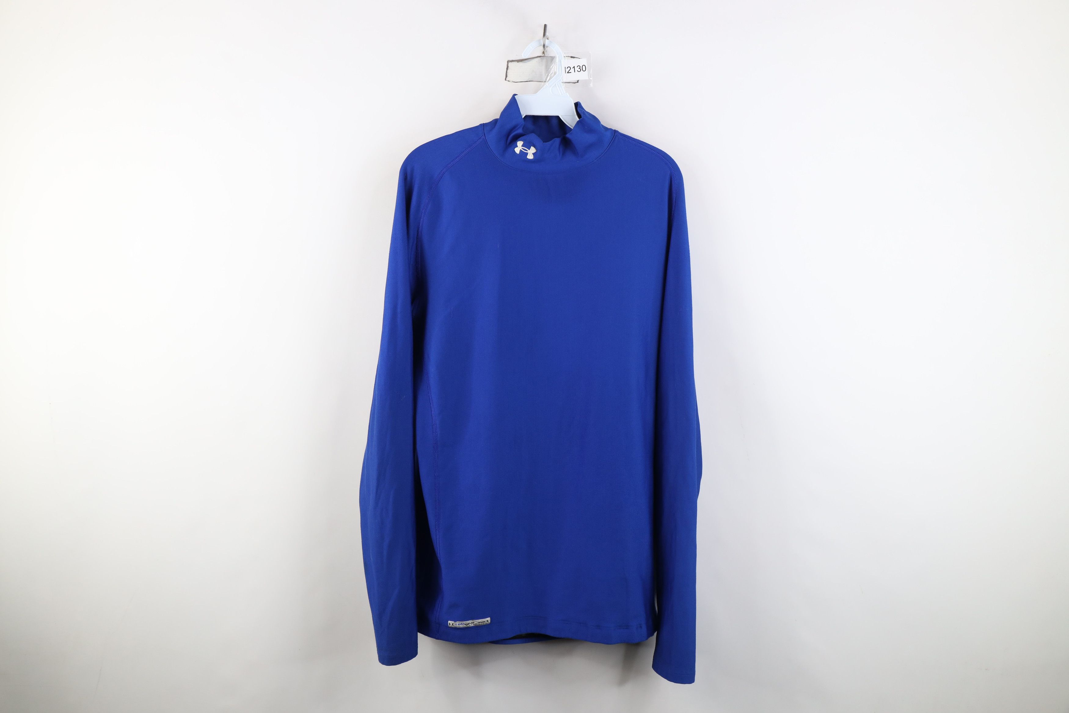 Under Armour Under Armour ColdGear Compression Mock Neck T-Shirt Blue Size US XXL / EU 58 / 5 - 1 Thumbnail