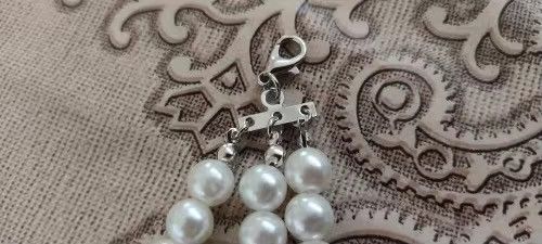 Other Red Blood Pattern Imitation Pearl Necklace Size ONE SIZE - 6 Thumbnail