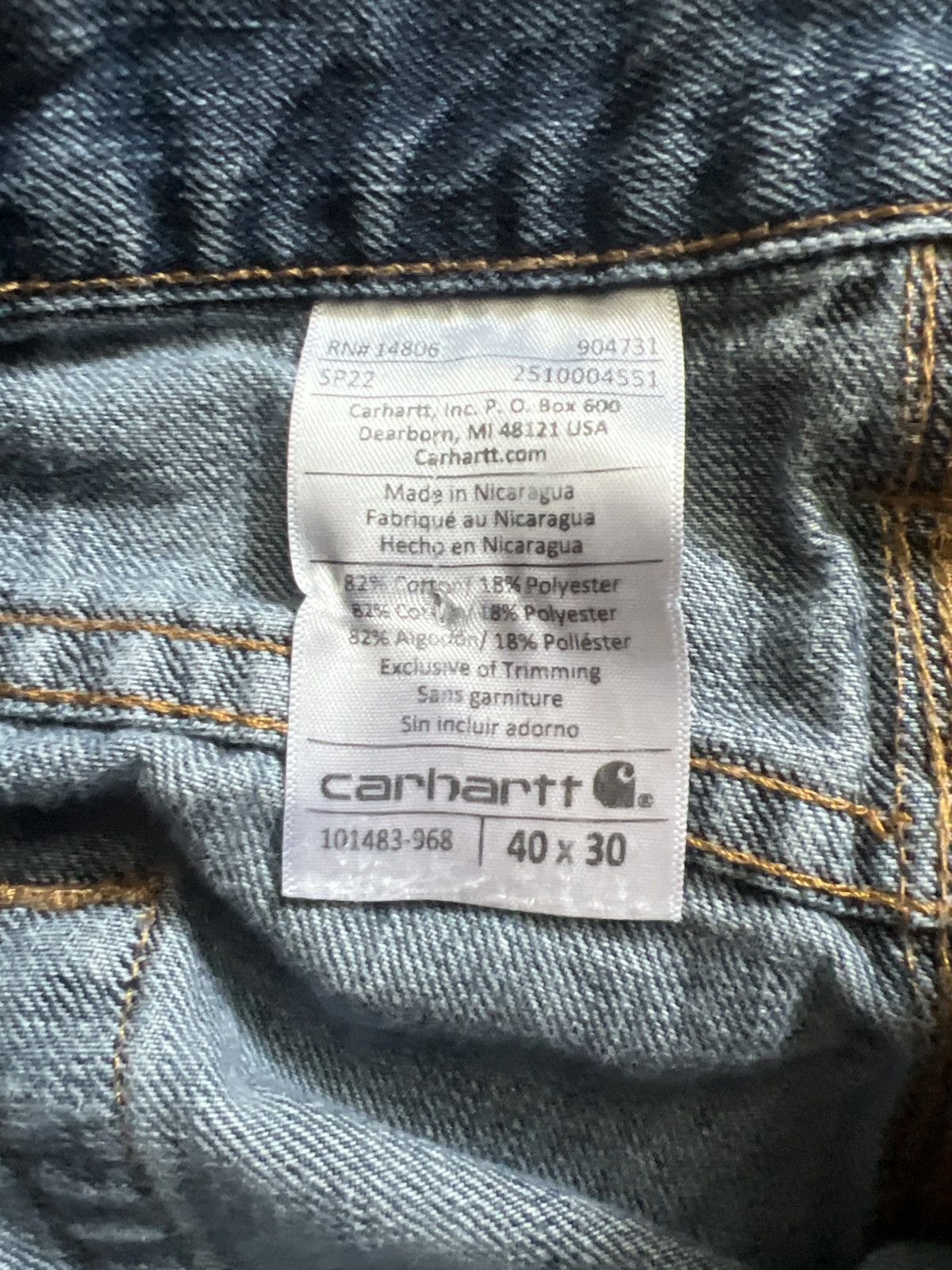 Carhartt VINTAGE Washed Carhartt Jeans Size US 40 / EU 56 - 4 Thumbnail