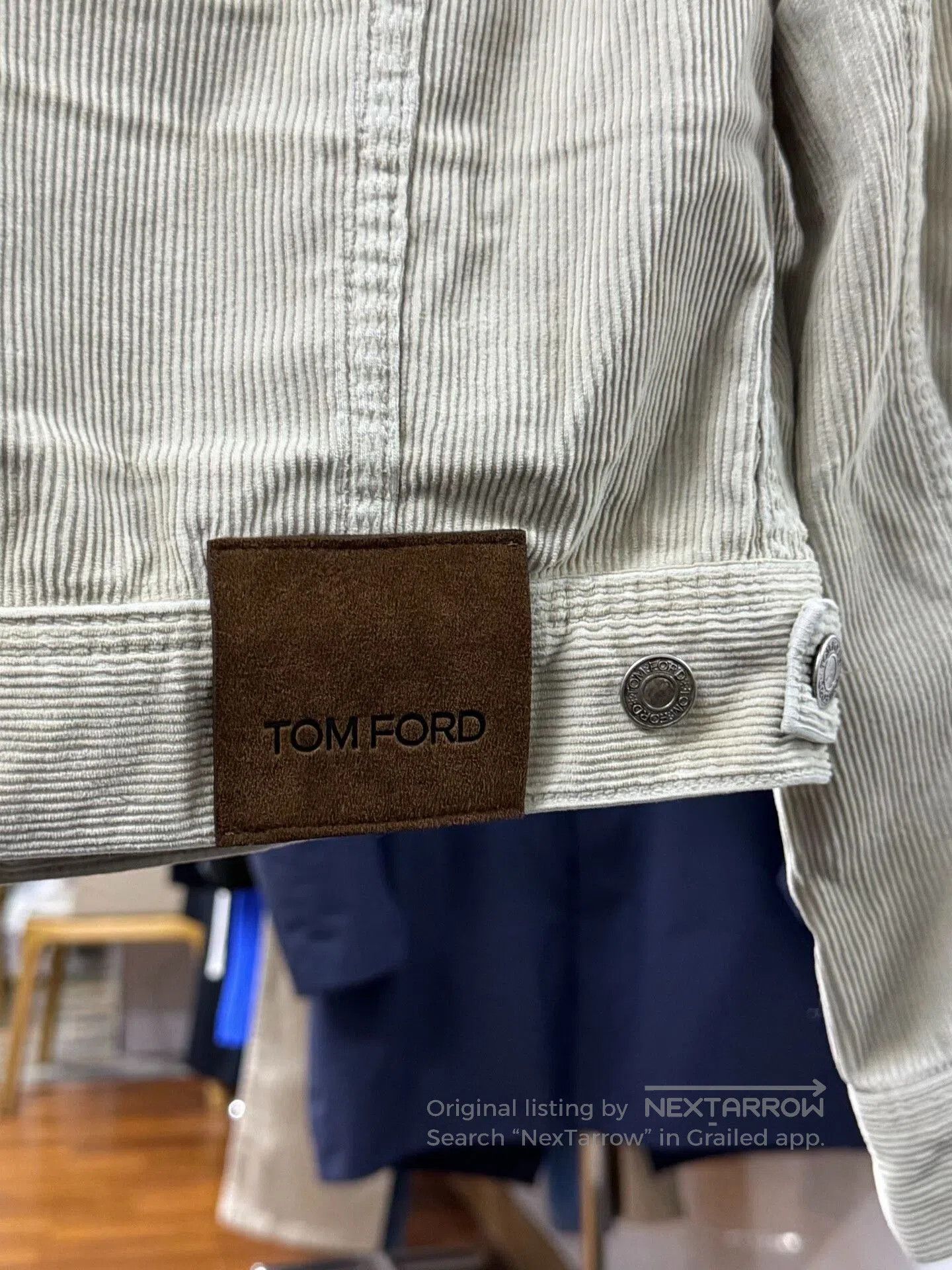 Tom Ford tom ford men's corduroy denim jacket beige. Size US M / EU 48-50 / 2 - 6 Thumbnail