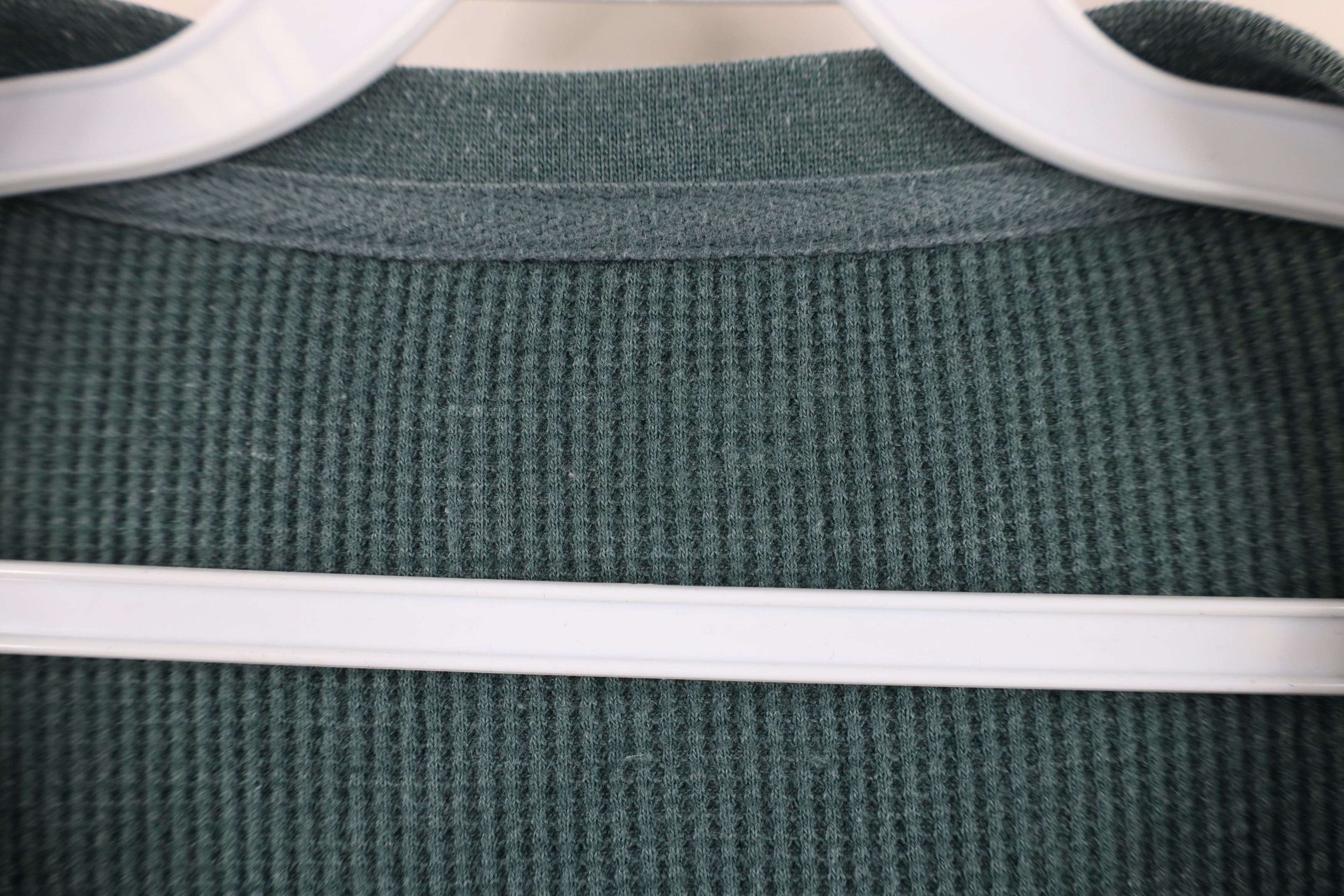 Vintage Vintage 90s Y2K Streetwear Waffle Knit Henley T-Shirt Size US XXL / EU 58 / 5 - 5 Thumbnail