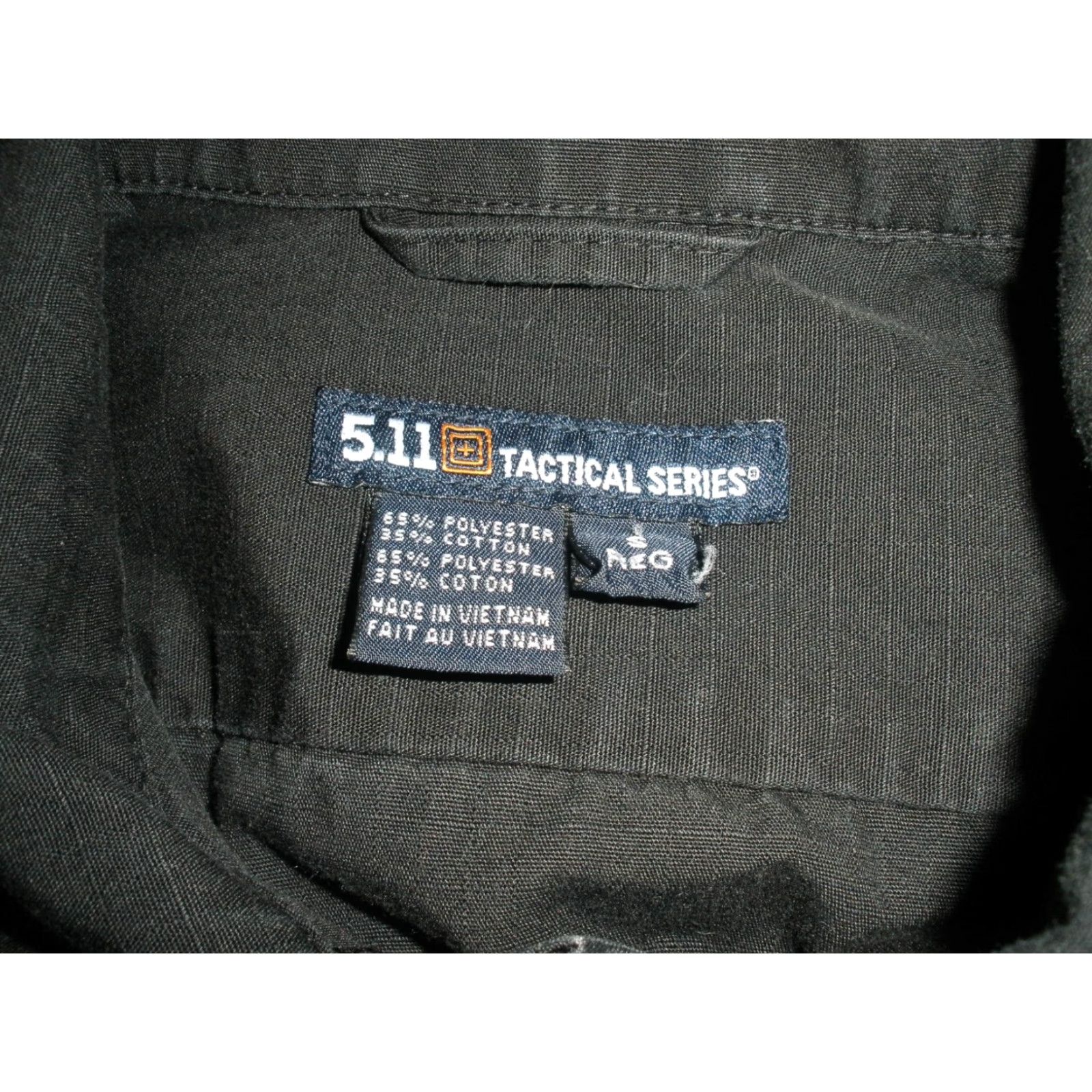 Vintage 5.11 Tactical Series Ripstop Canvas Buttoned Long Sleeve Work Shirt Men’s S Black Size US S / EU 44-46 / 1 - 4 Thumbnail