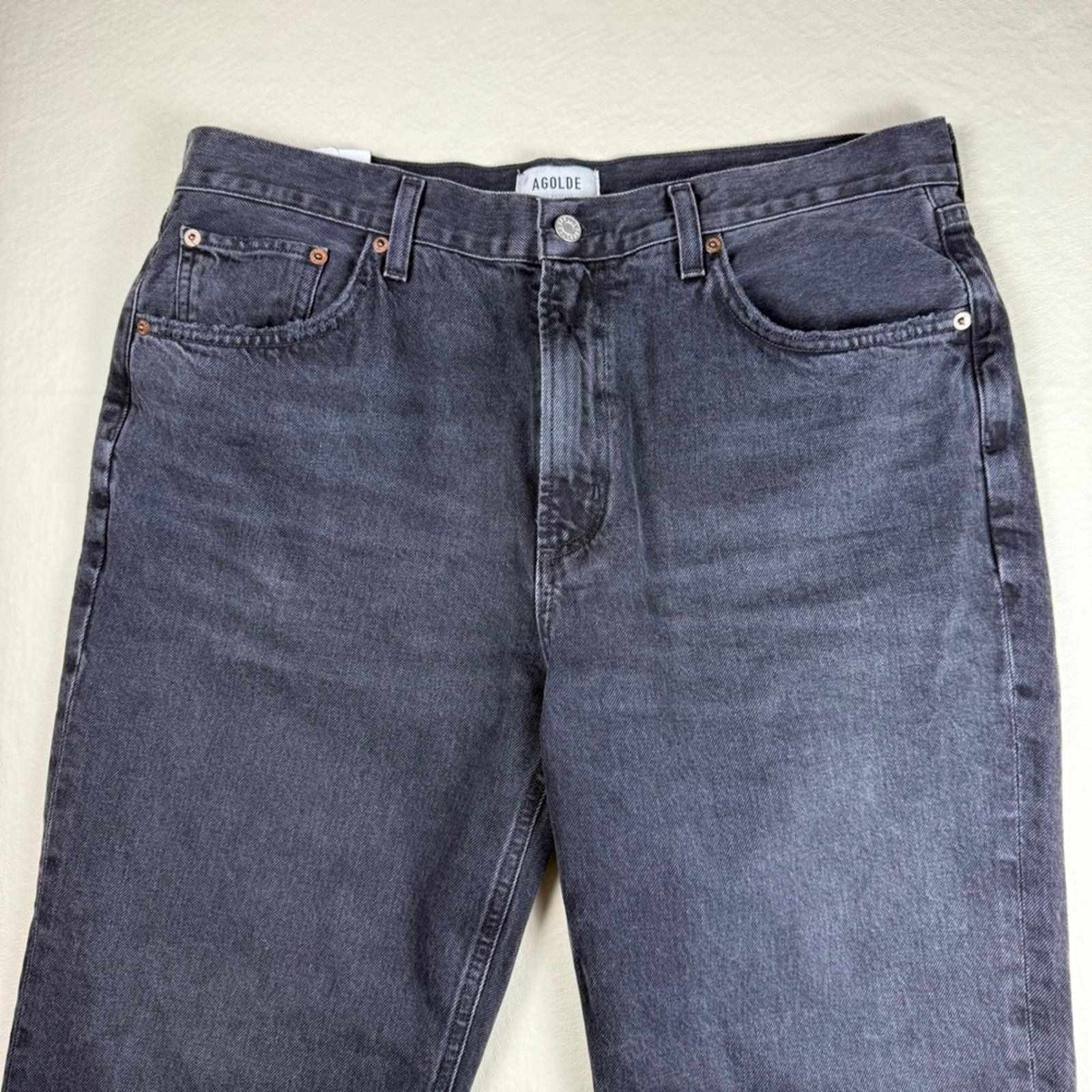 Agolde AGOLDE Valen Mid Rise Vintage Straight Jeans Black 32 NWT Size 32" / US 10 / IT 46 - 7 Thumbnail