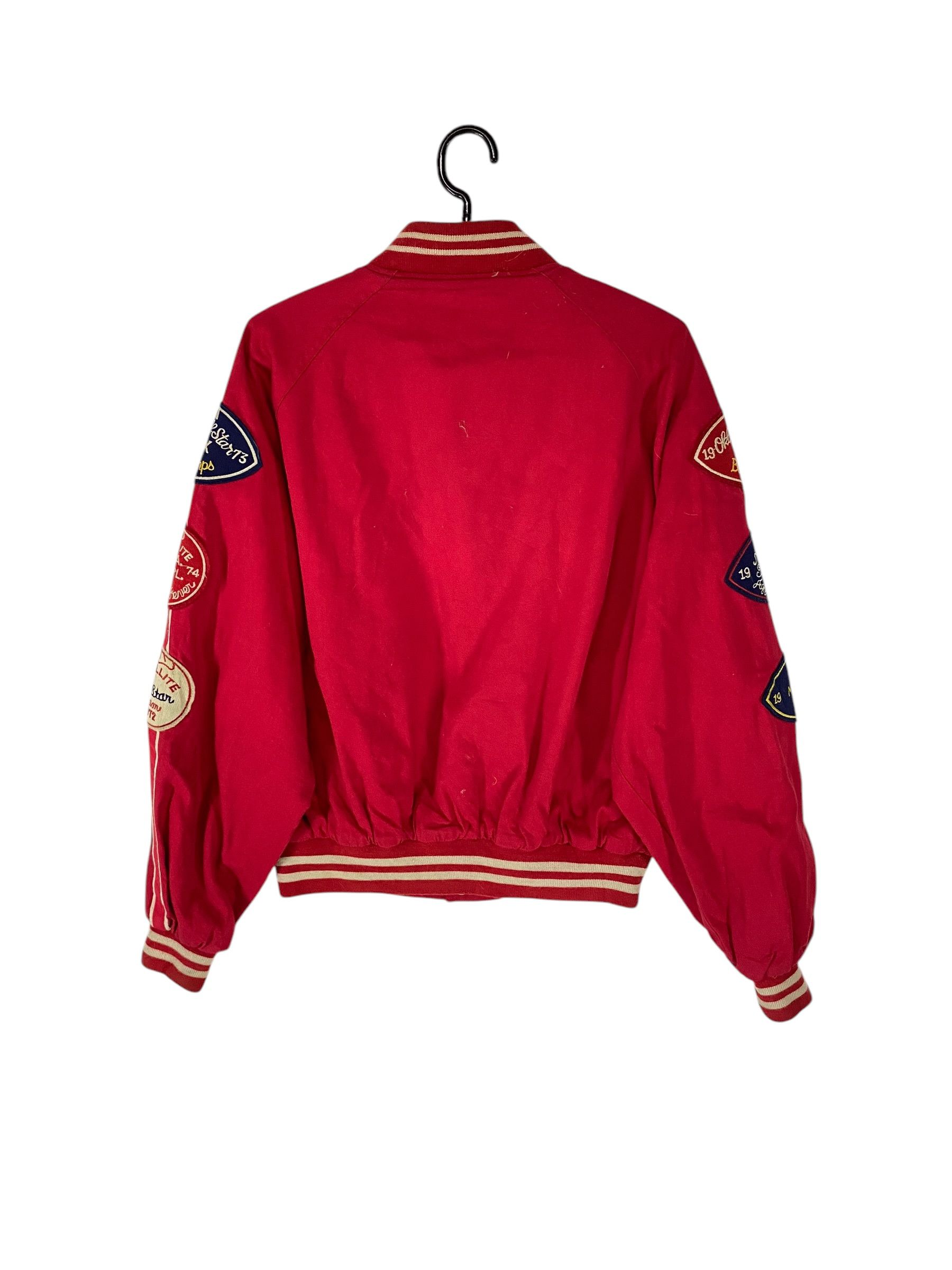2000s Avirex embroidered logo varsity jacket