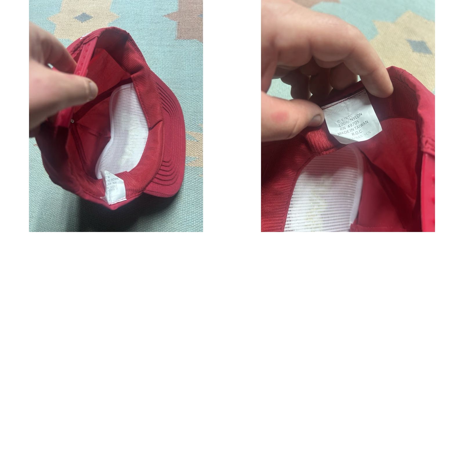 Vintage VINTAGE Winston SnapBack Hat Cap Mens Nylon Red Promo Wrap Size ONE SIZE - 8 Thumbnail