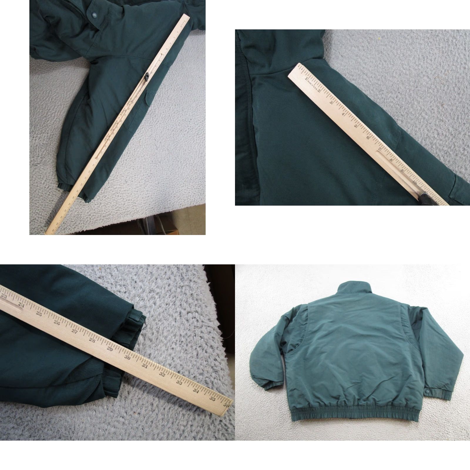 Carhartt VINTAGE Carhartt Quilt Lined Green Nylon Work Jacket Adult Men 2XL Bomber Jacket Zip Full Zip Lined Pockets USA Workwear Men Size US XXL / EU 58 / 5 - 8 Thumbnail