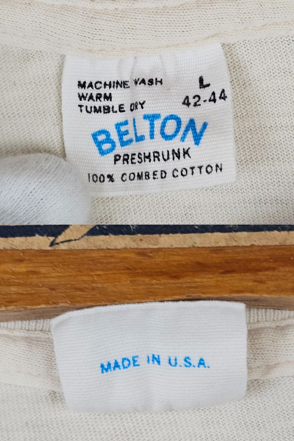 Vintage 1978 Belton “Endangered Species – Timber Wolf ” Tee Size US L / EU 52-54 / 3 - 5 Thumbnail