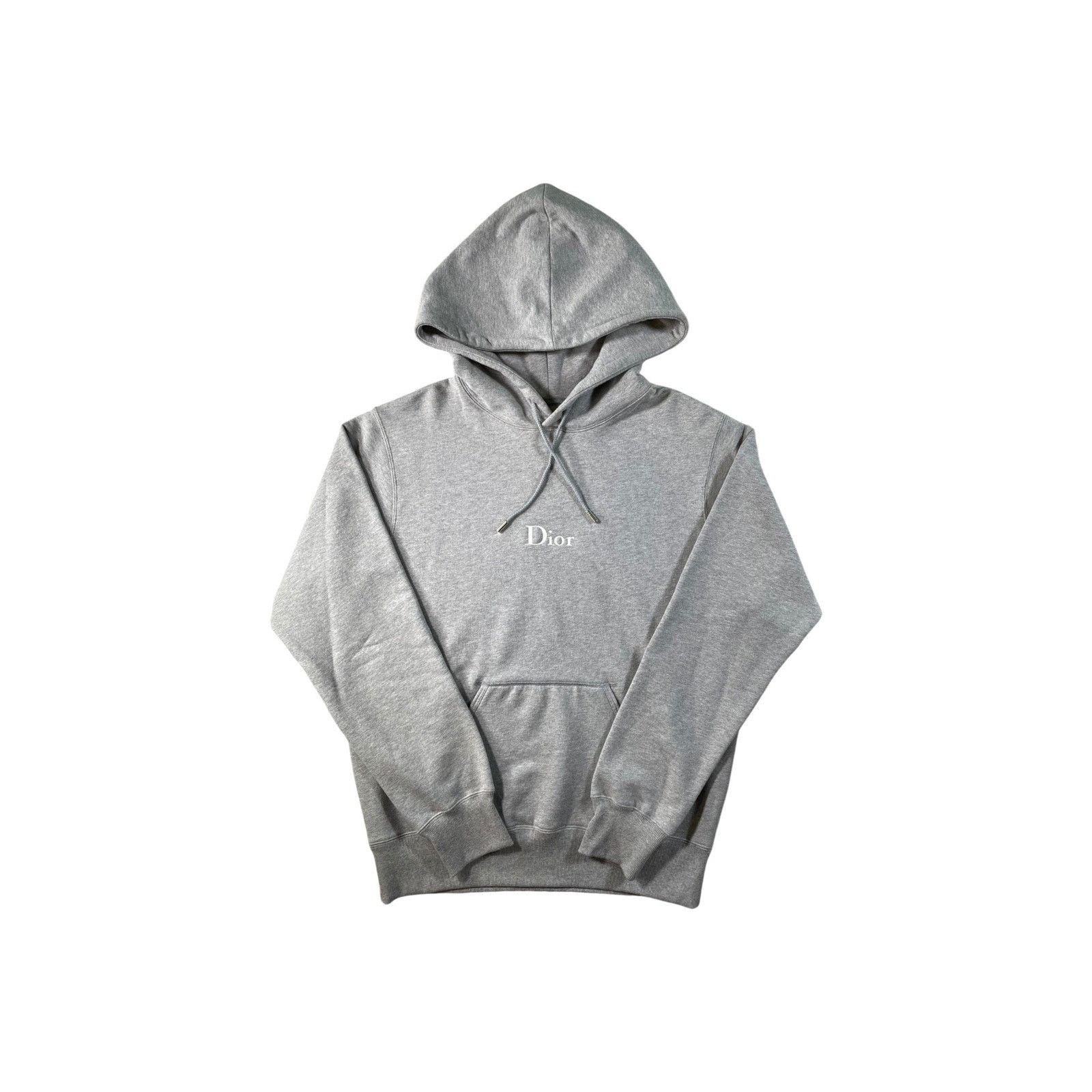 Dior Dior Embroidered Logo Grey & White Hoodie Size US M / EU 48-50 / 2 - 1 Thumbnail